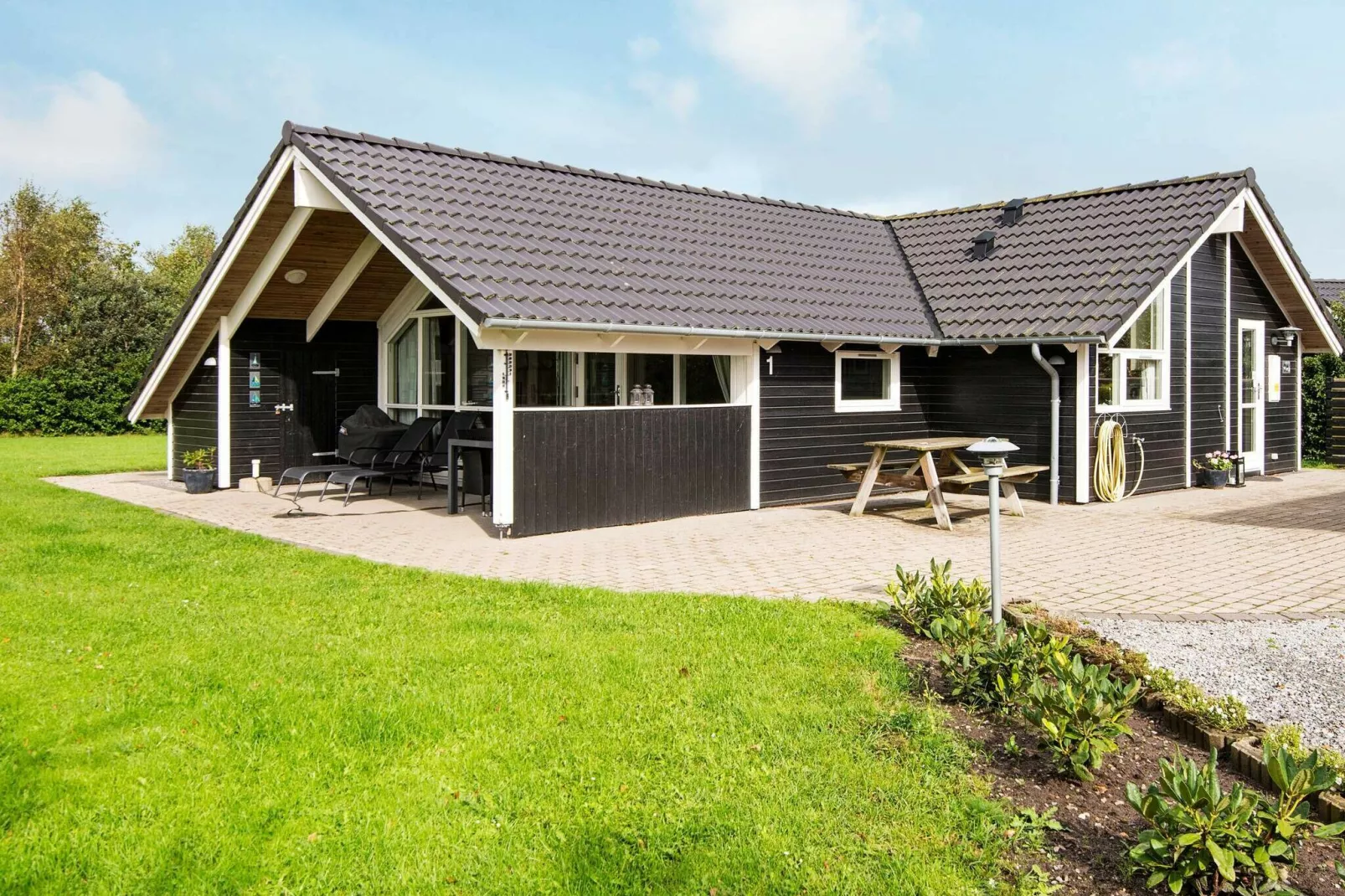 Ruim plattelandshuis in Hemmet met overdekt terras-Uitzicht