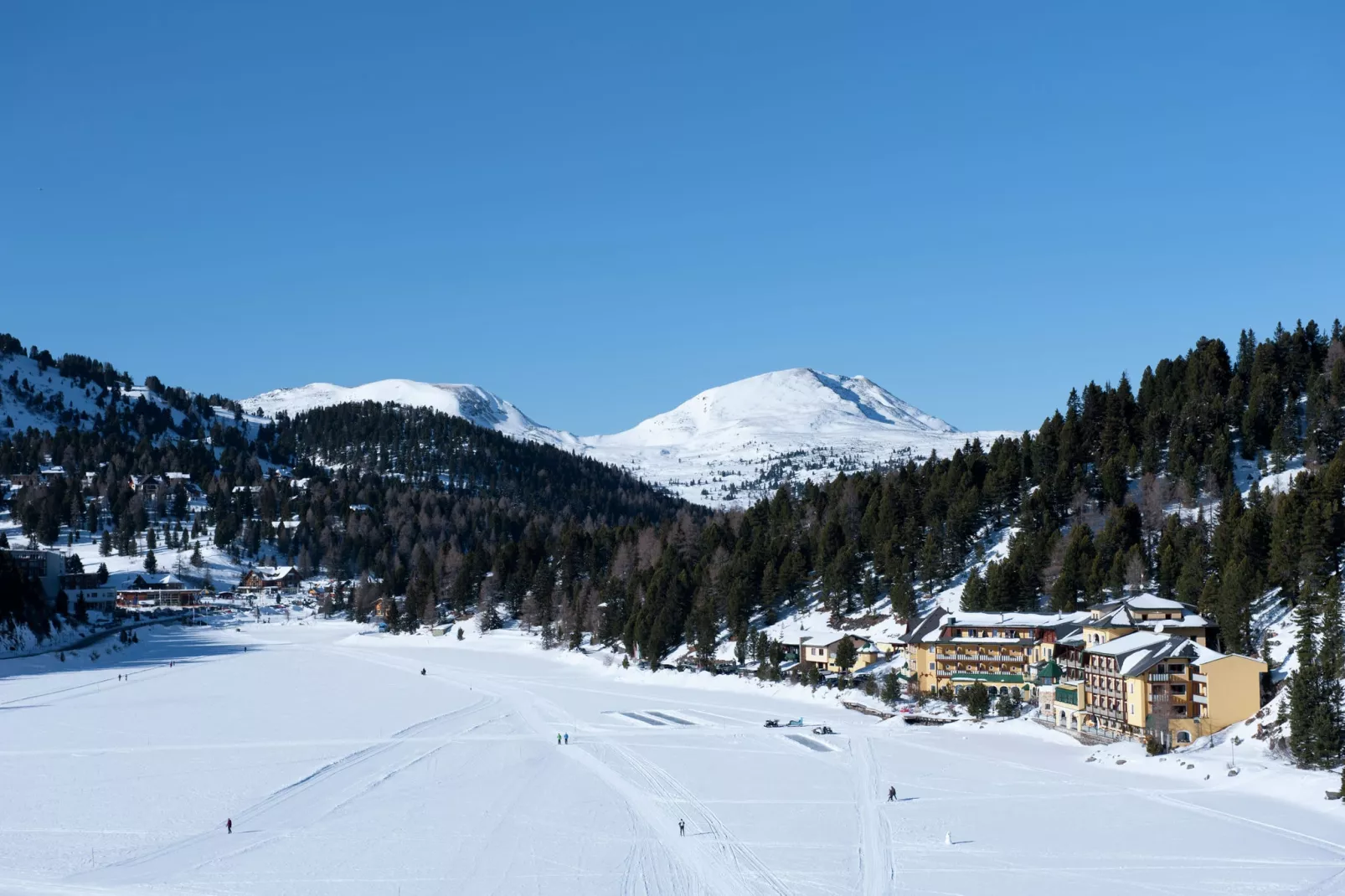 Chalet Almblick-Gebied winter 1km