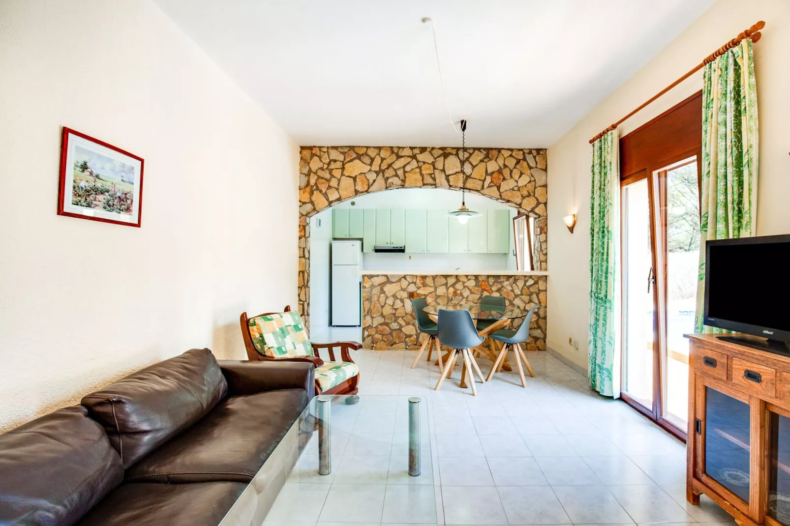 Gezellige vakantiewoning in Playa de Pals met privé zwembad-Woonkamer