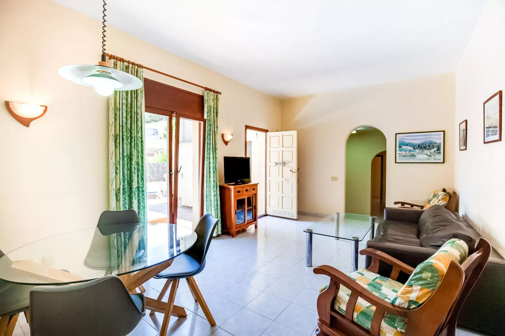 Gezellige vakantiewoning in Playa de Pals met privé zwembad-Woonkamer