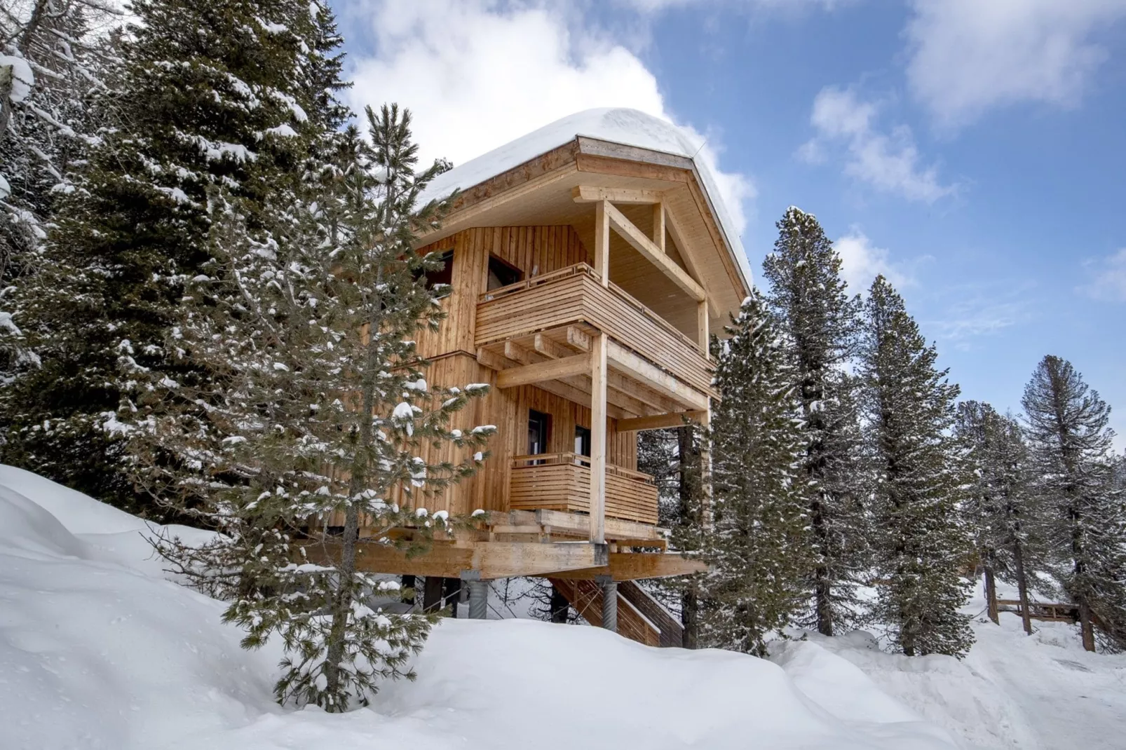 Alpenpark Turrach Chalets 1-Exterieur winter