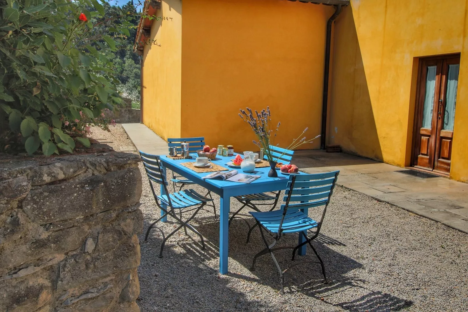 Podere Pulicciano Orciaia-Terrasbalkon