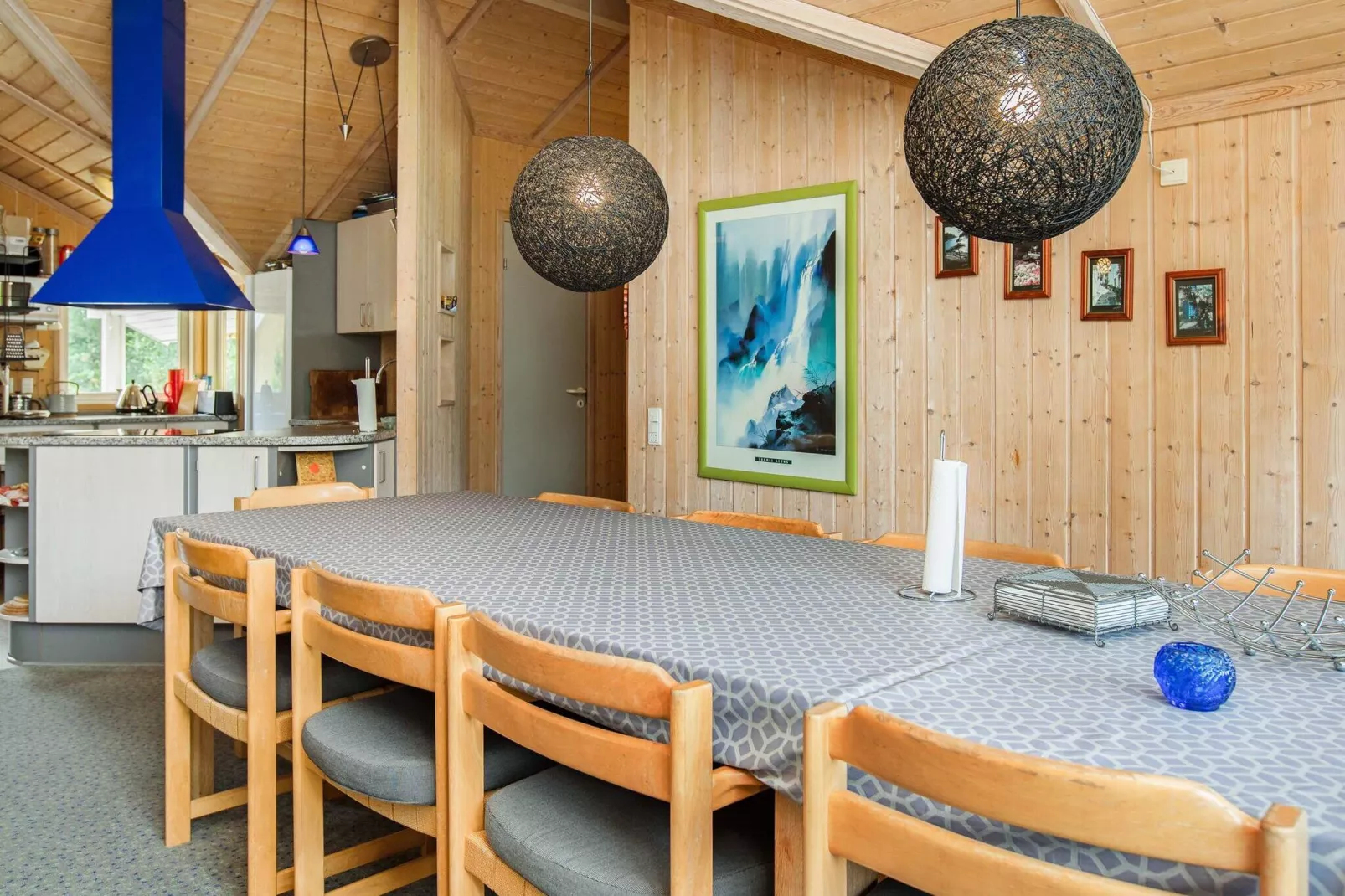 Luxe 4-sterren vakantiehuis in Væggerløse met jacuzzi-Binnen