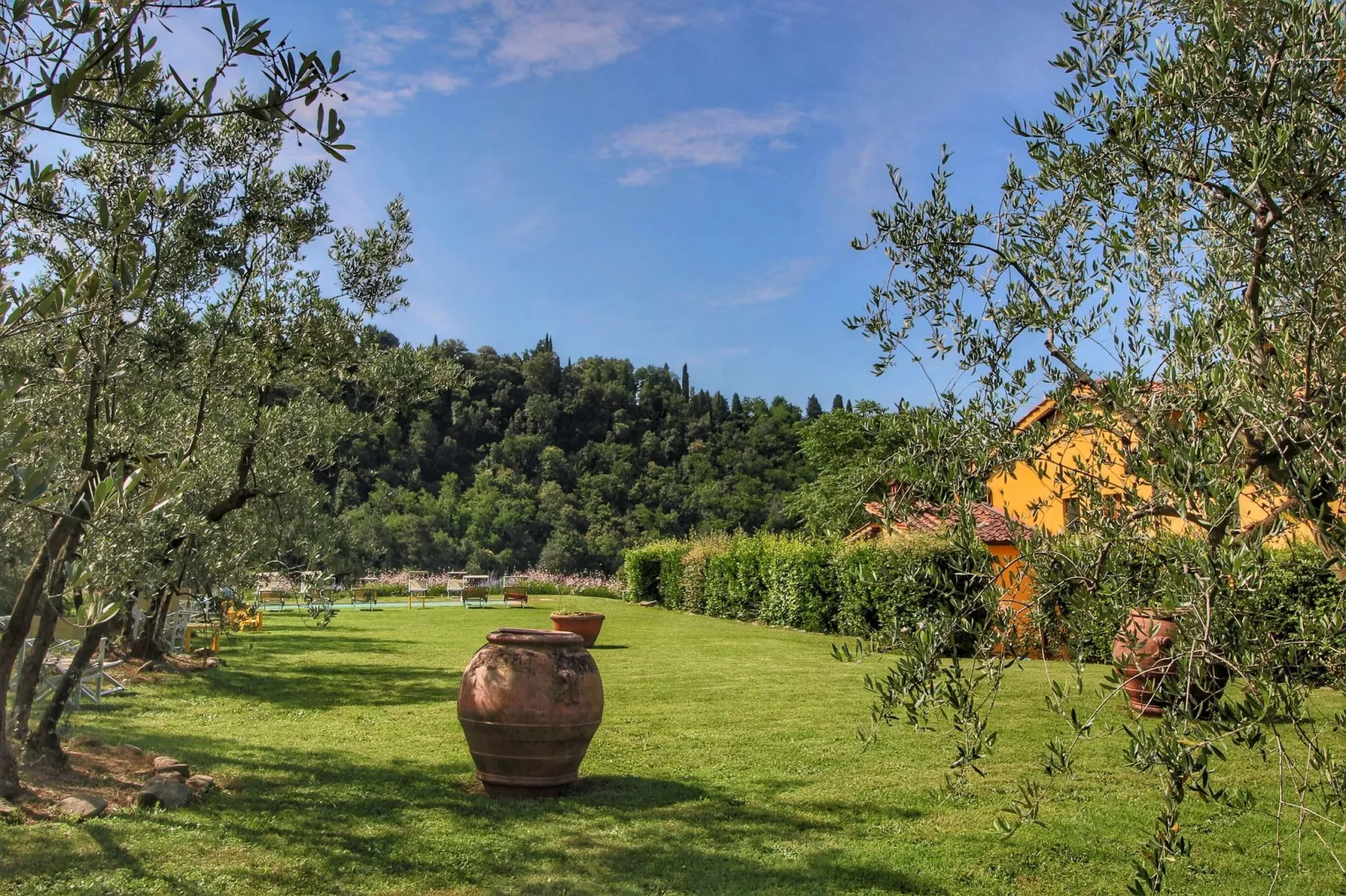 Podere Pulicciano Scaletta-Tuinen zomer