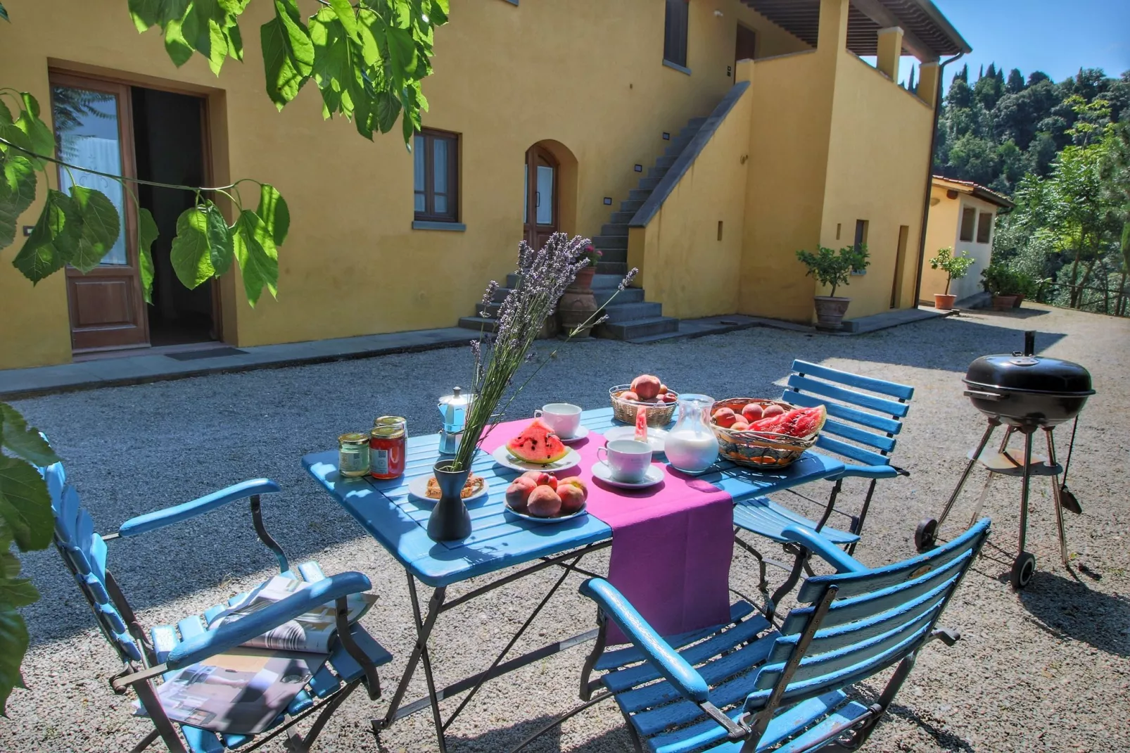 Podere Pulicciano-Terrasbalkon