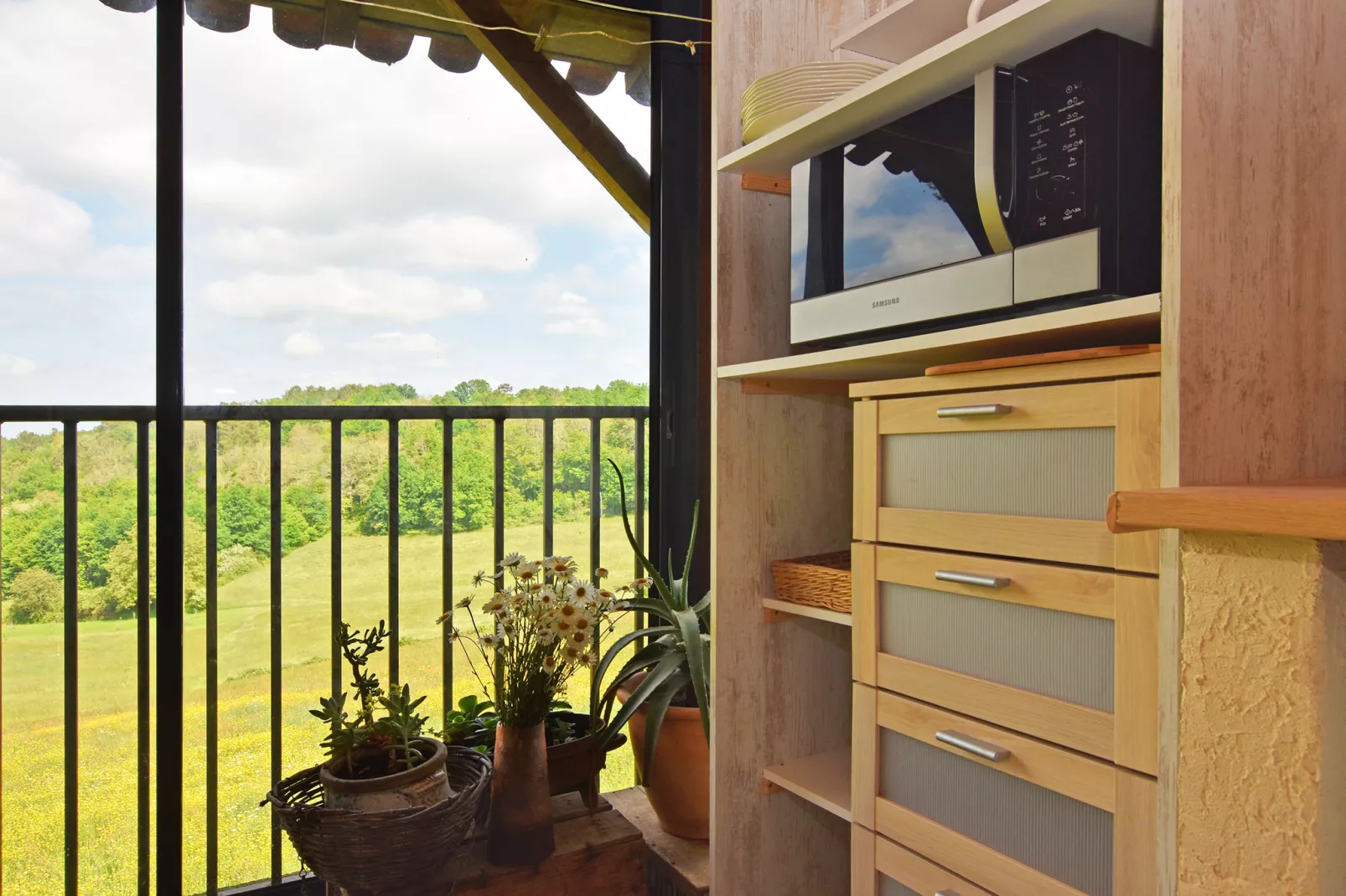 Maison au calme avec piscine-Keuken