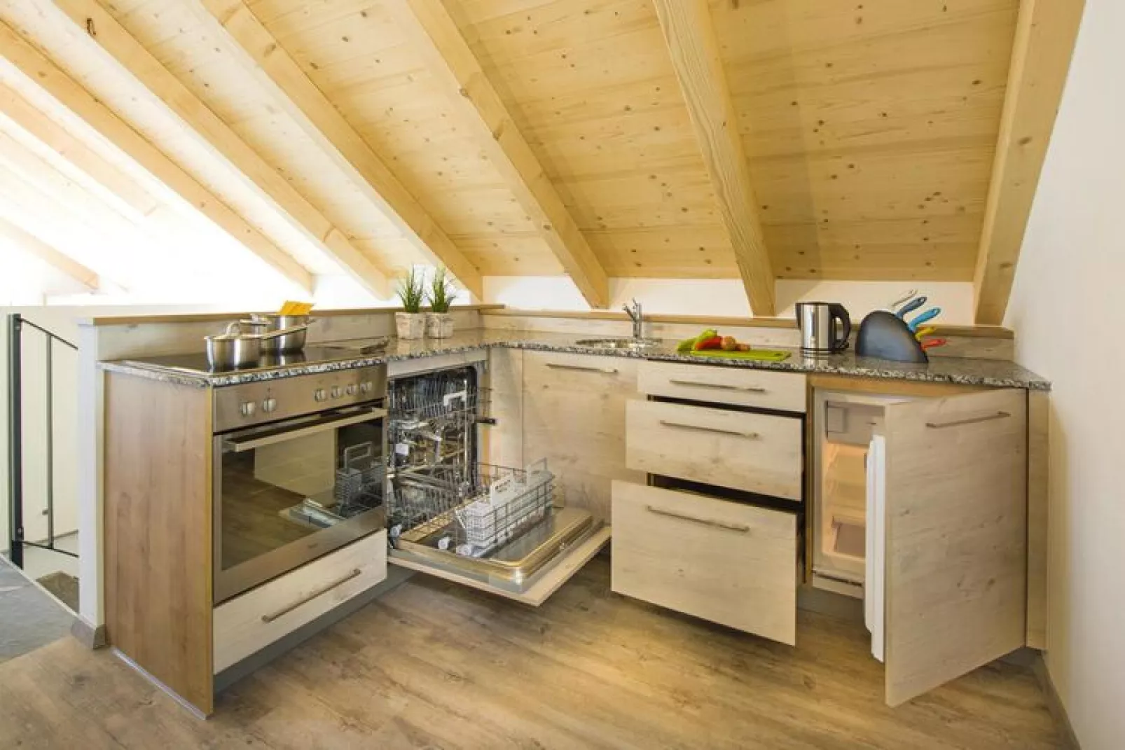 Appartement in Dorfgastein met balkon of terras-Keuken