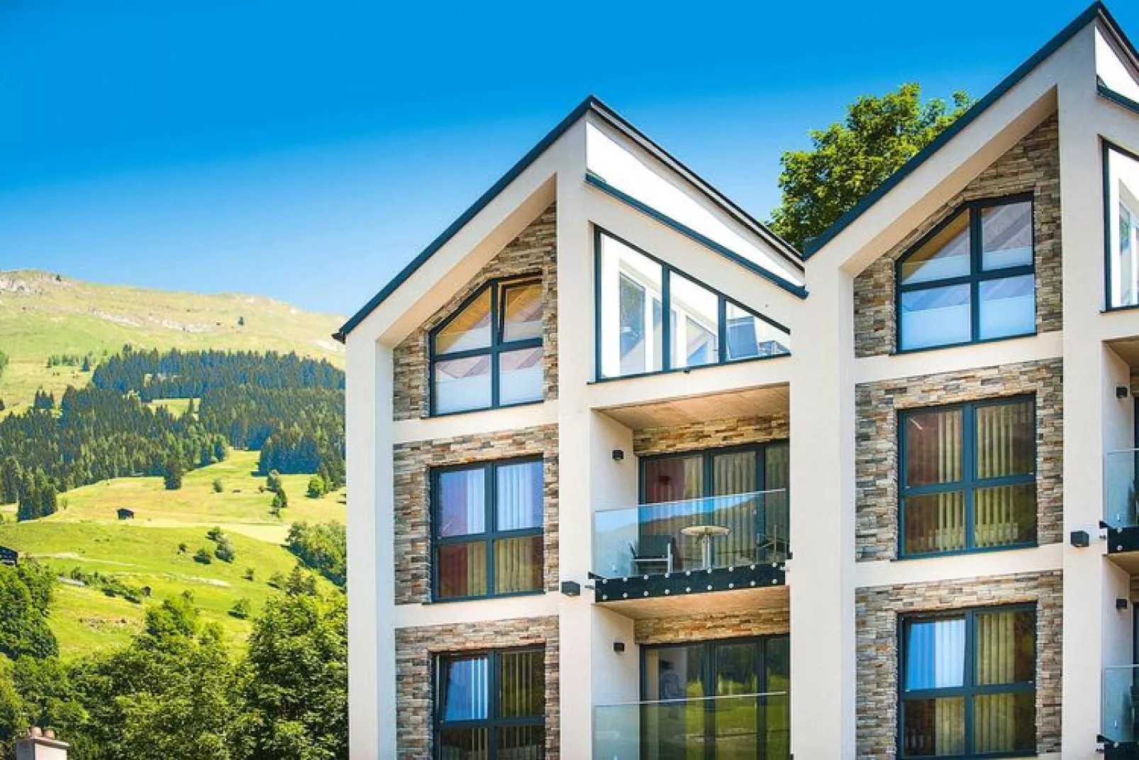 Apartments Bergparadies, Dorfgastein-Penthouse, 100 qm-Buitenkant zomer