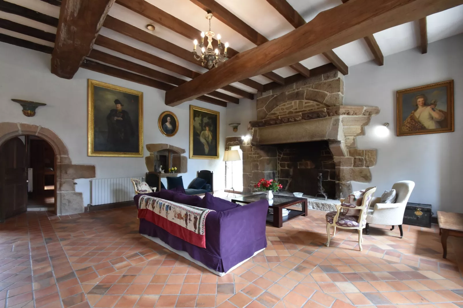 Le Manoir de Coatanscour-Woonkamer