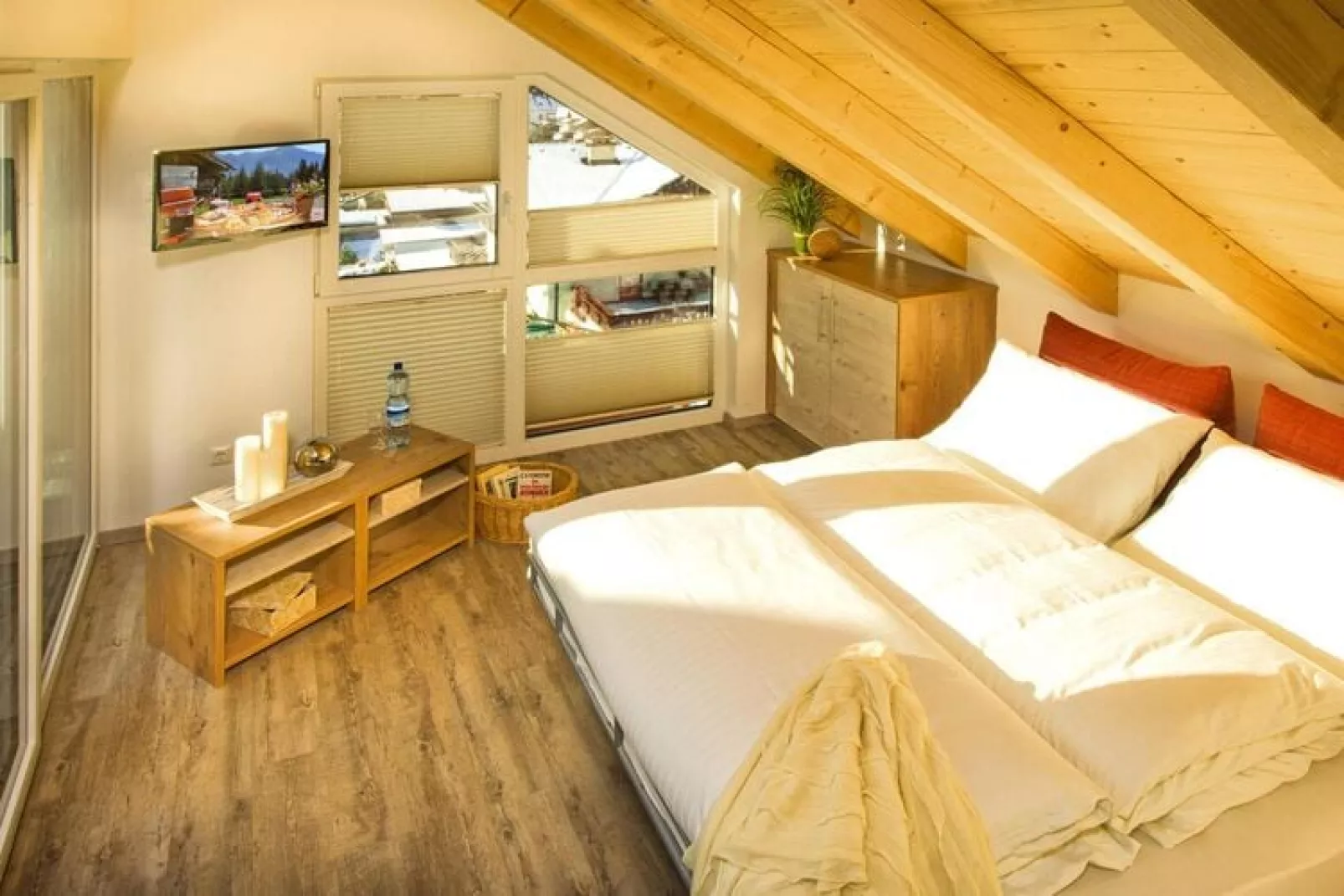Apartments Bergparadies, Dorfgastein-Penthouse, 100 qm-Slaapkamer