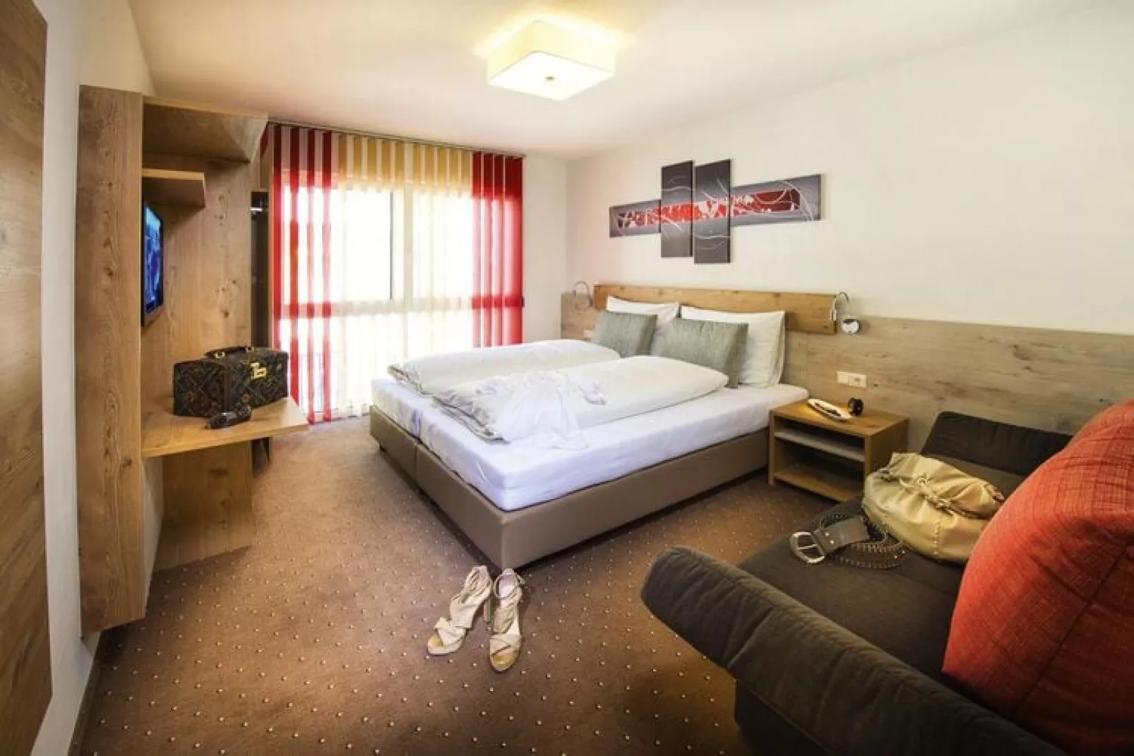 Apartments Bergparadies, Dorfgastein-Penthouse, 100 qm-Slaapkamer