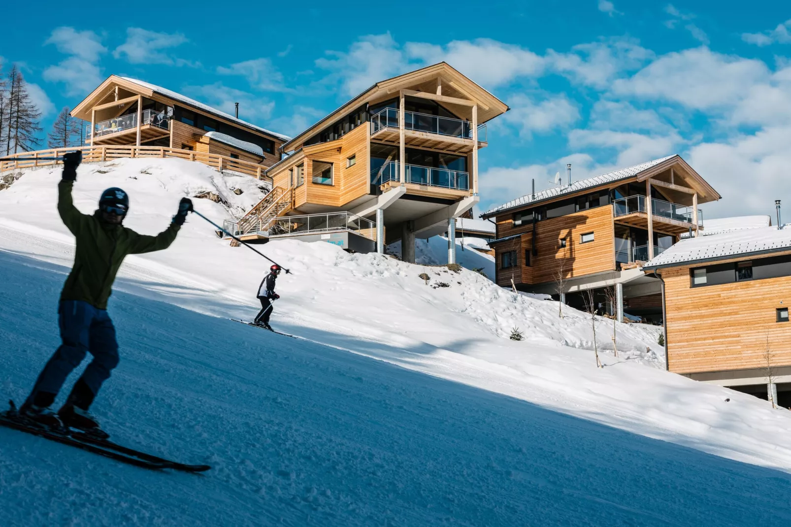 Alpenchalets Reiteralm 1-Gebied winter 1km