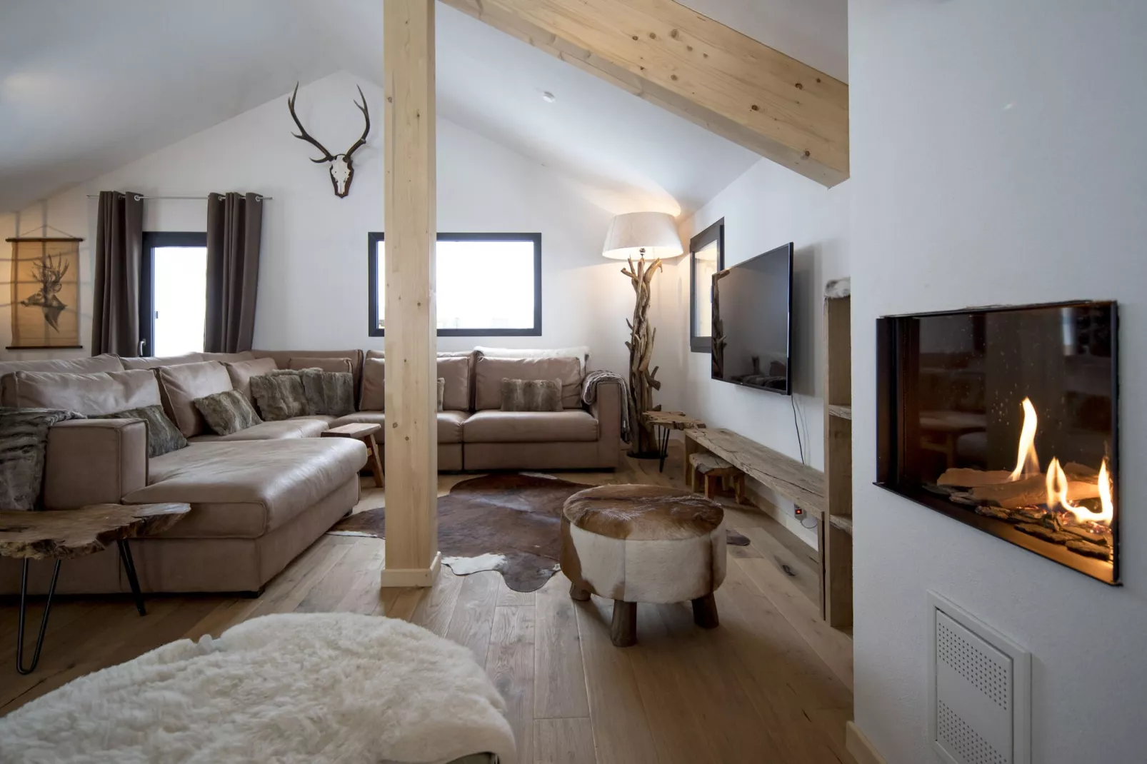 Alpenchalets Reiteralm 2-Woonkamer