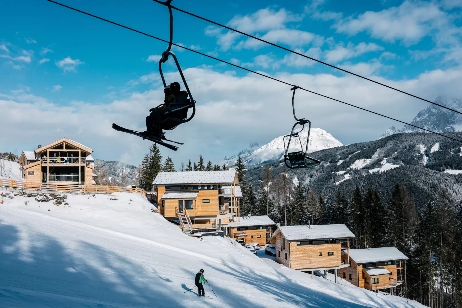 Alpenchalets Reiteralm 1-Gebied winter 1km