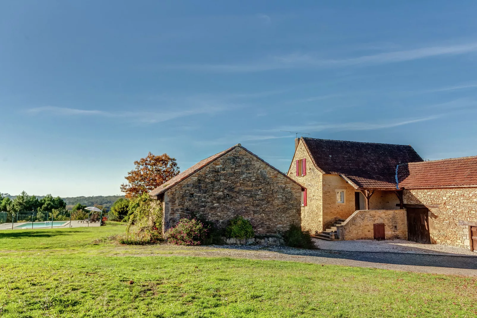 Maison de vacances Prats du Périgord  	Mas de Mouly-Tuinen zomer