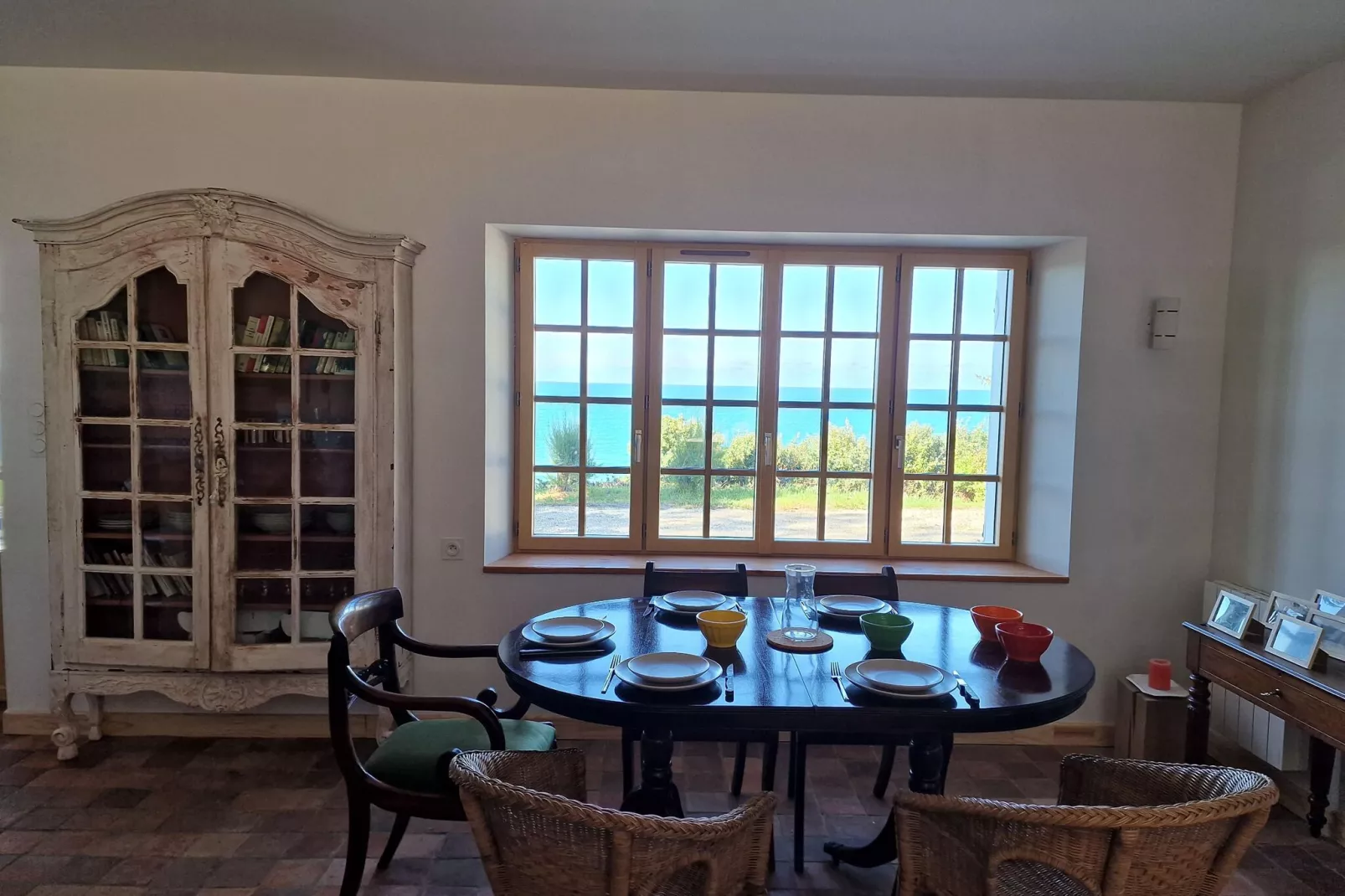 Maison de vacances Plougasnou-Eetkamer