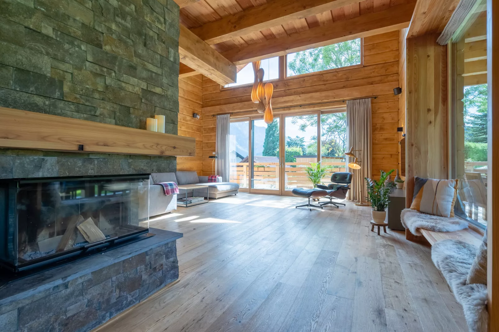 Holzchalet Tauplitz - Woonkamer