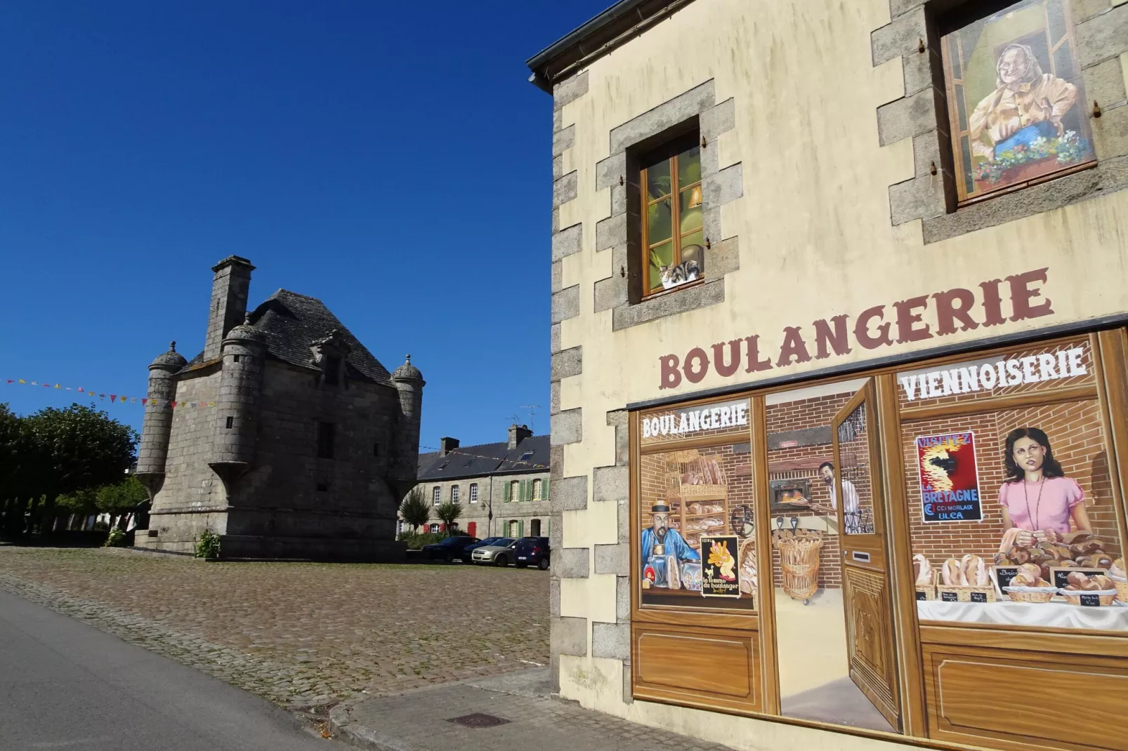 Maison Guerlesquin-Gebieden zomer 1km