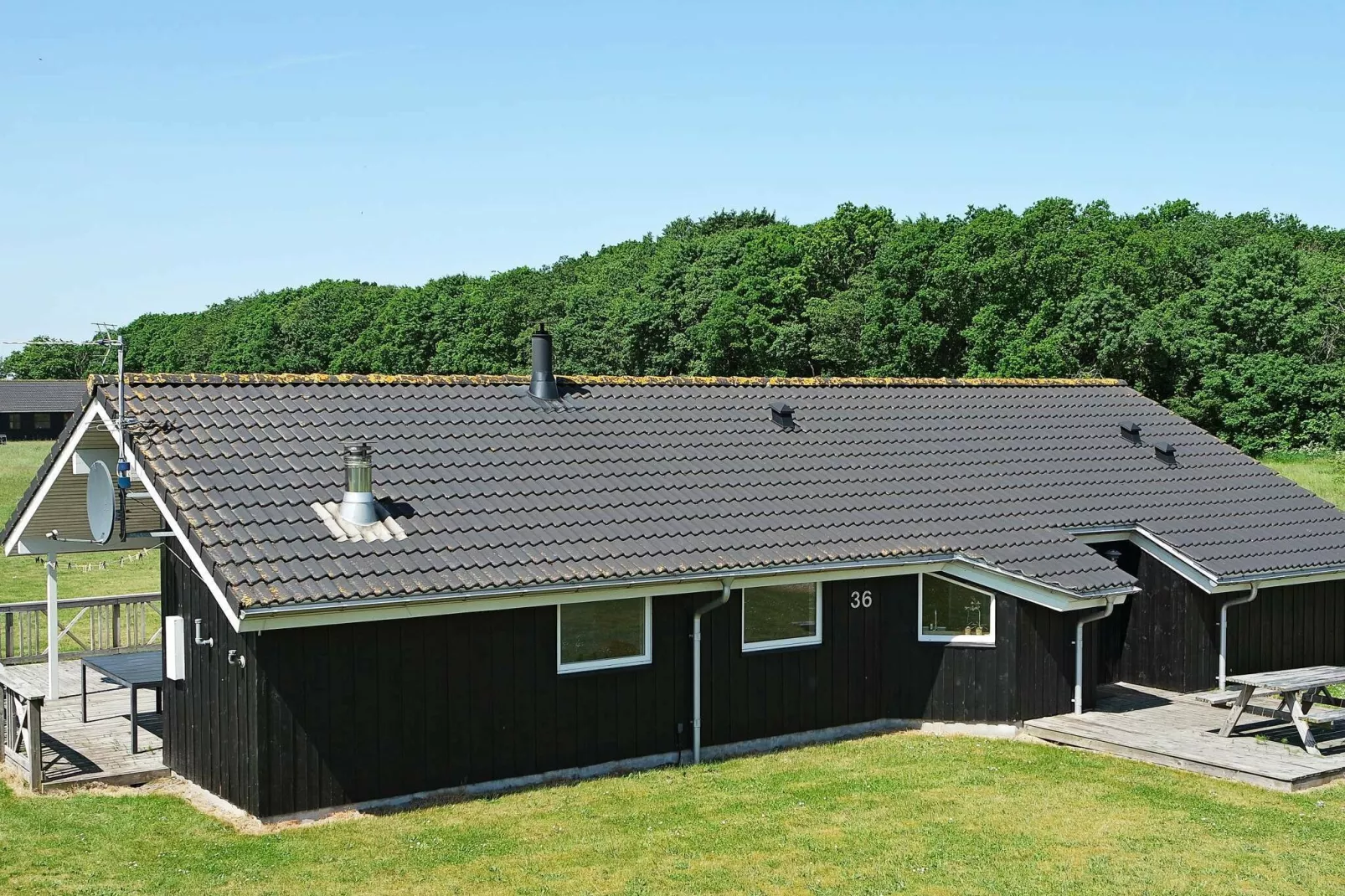 Stijlvol vakantiehuis in de buurt van de zee in Storvorde-Buitenlucht