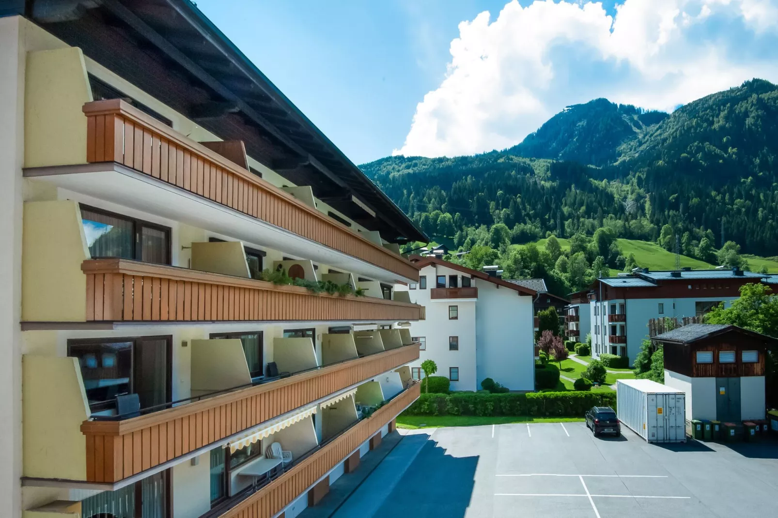 Appartement Bergblick Anna-Buitenkant zomer