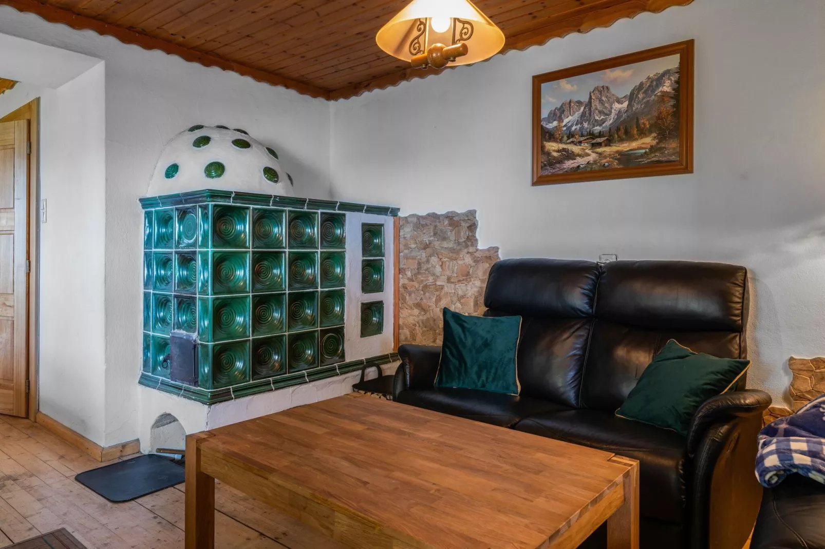 Traunig Hütte-Woonkamer