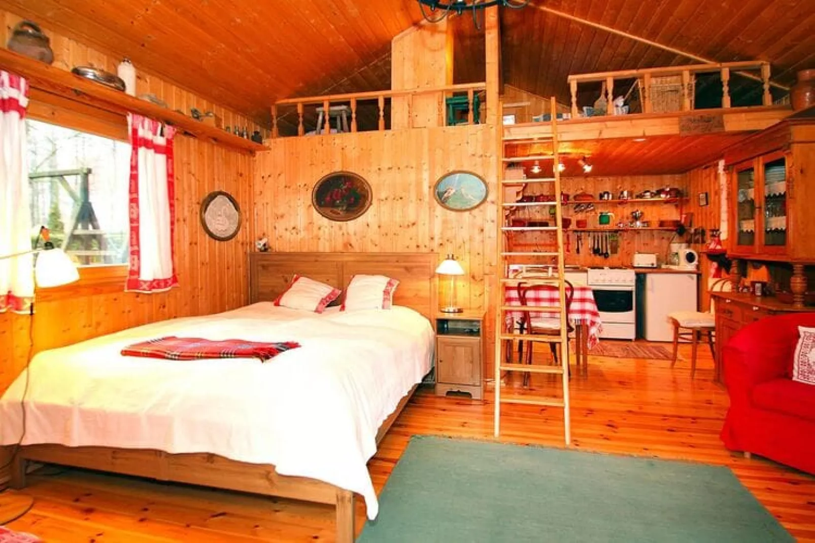 Kleines Ferienhaus am Müggelsee-Slaapkamer