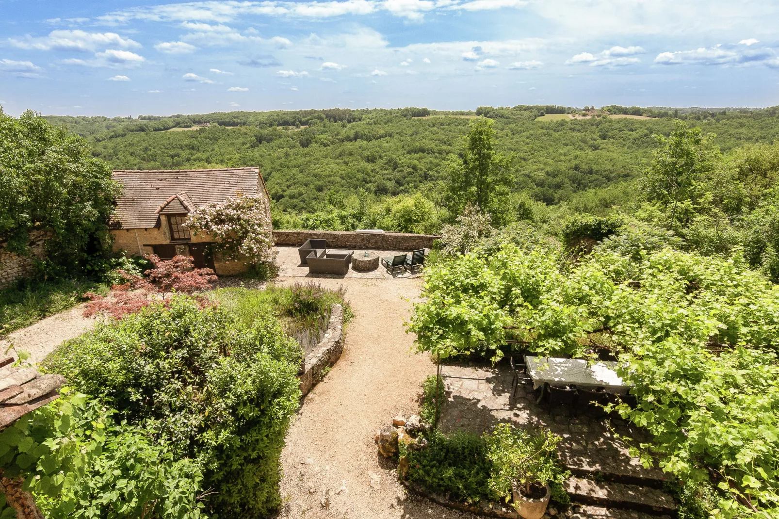 Domaine de la Borderie-Uitzicht zomer