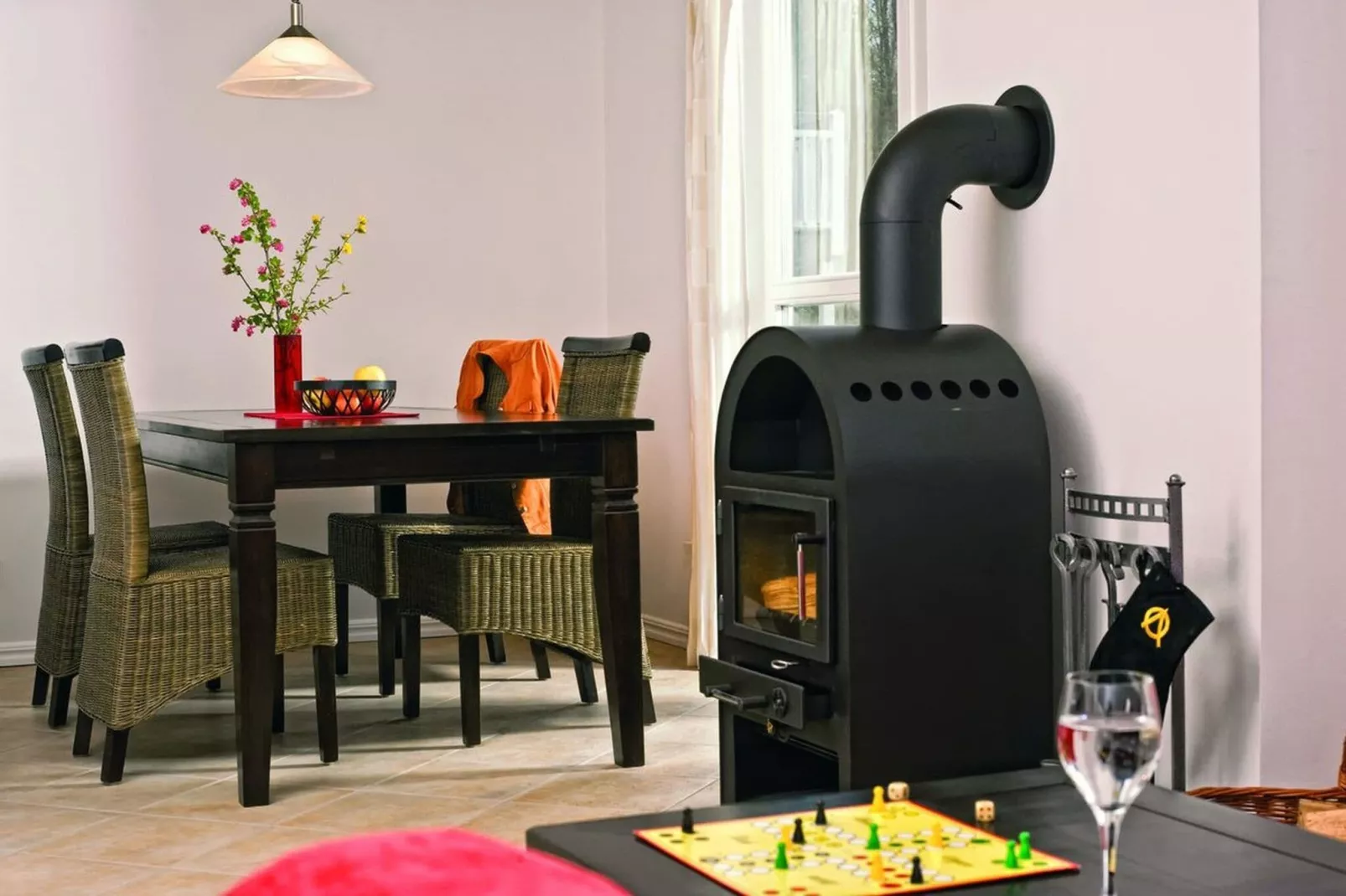 Ferienwohnung Møn im Schlosspark-Eetkamer
