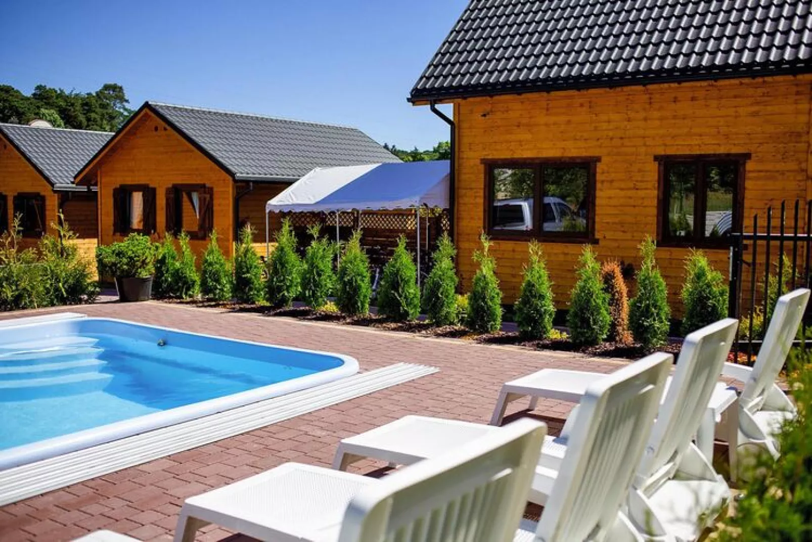 Holiday resort with the pool Wiselka-35 qm Typ A