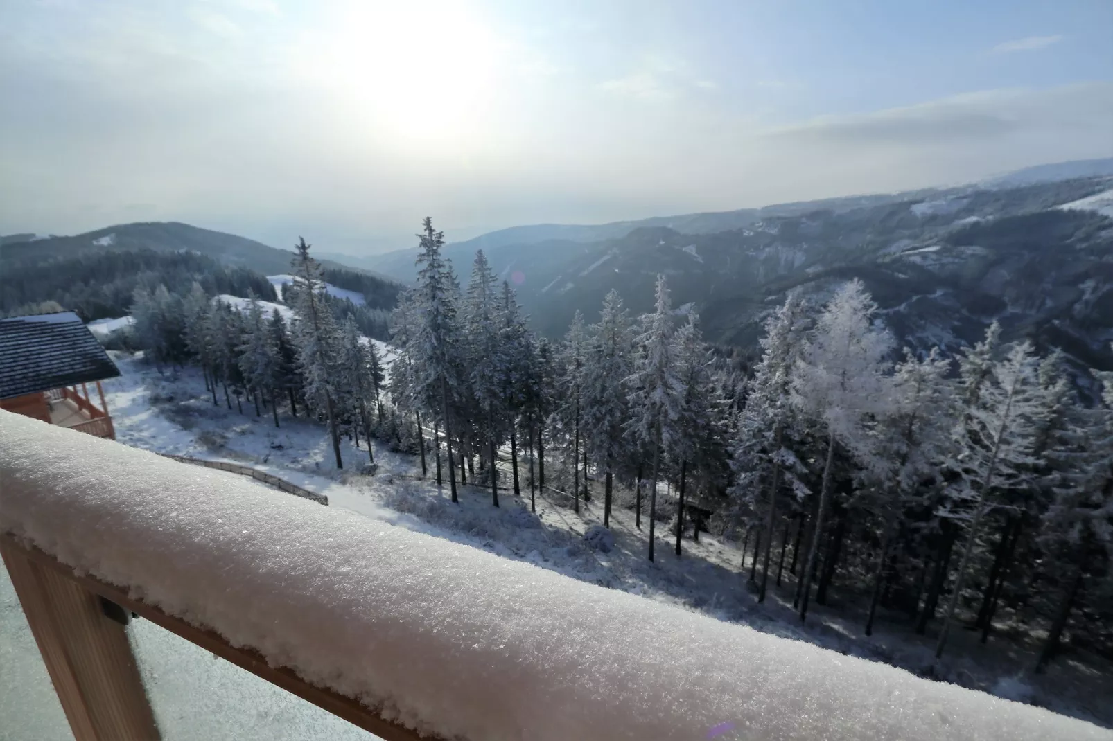 Alpina Lodge-Uitzicht winter