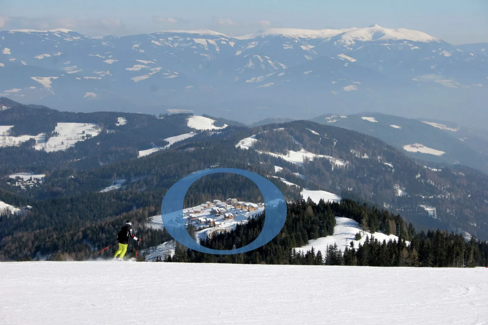 Alpina Lodge-Gebied winter 1km