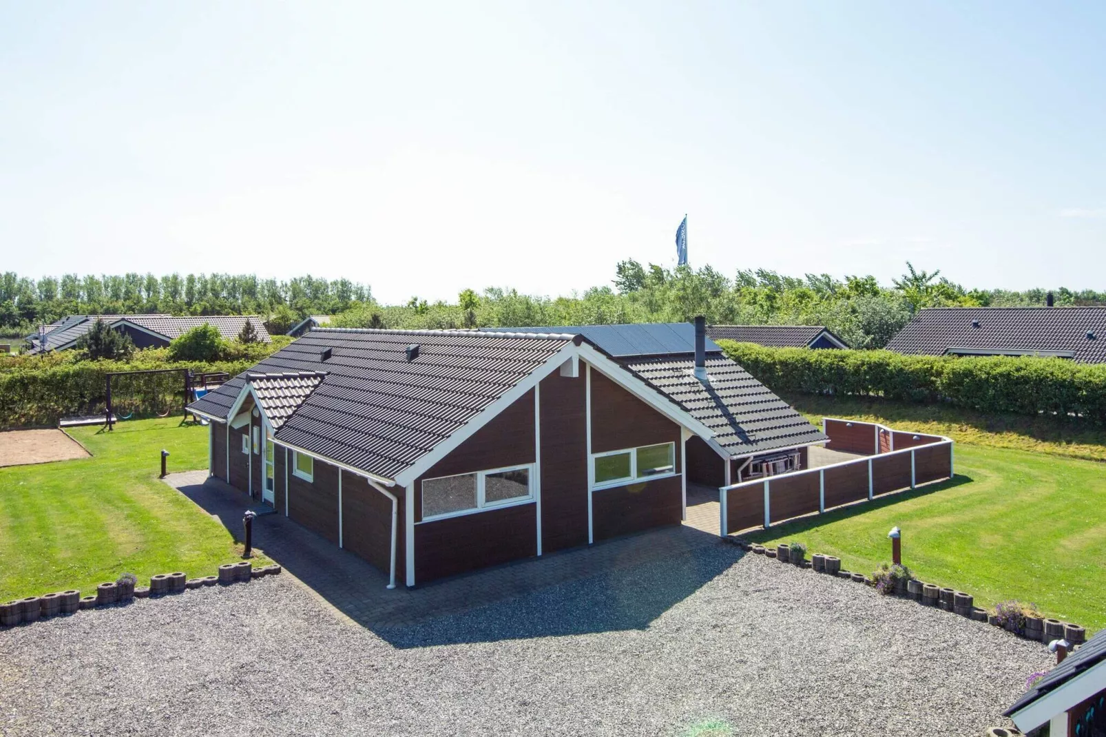 Modern vakantiehuis in Hemmet met grote sauna-Uitzicht