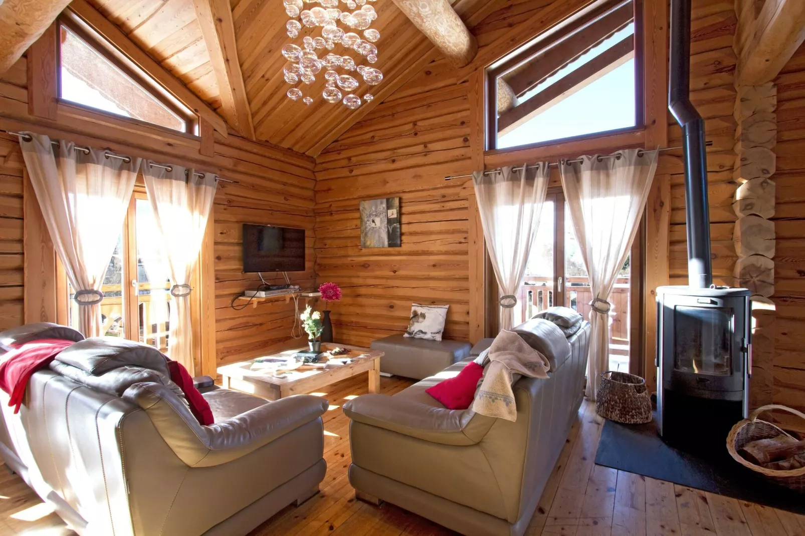 Chalet Leslie Alpen-Woonkamer