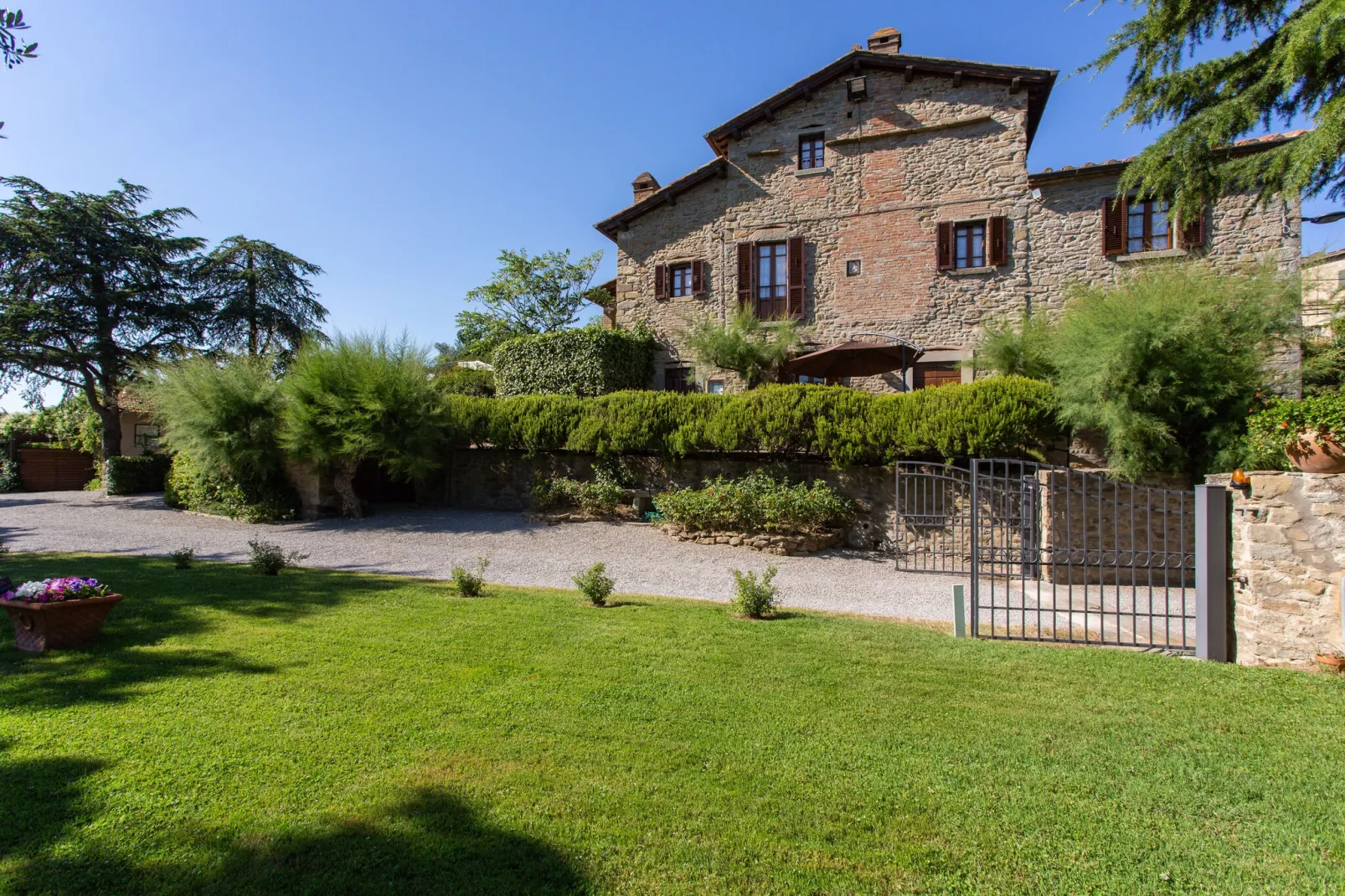 Villa i Cocciai-Tuinen zomer