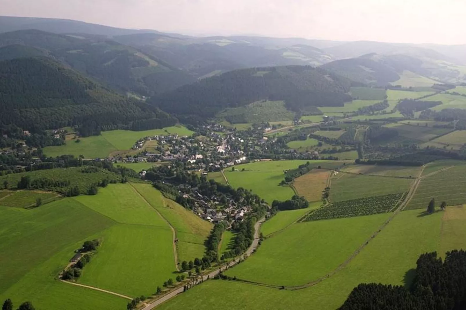 Oberkirchen-Gebieden zomer 5km