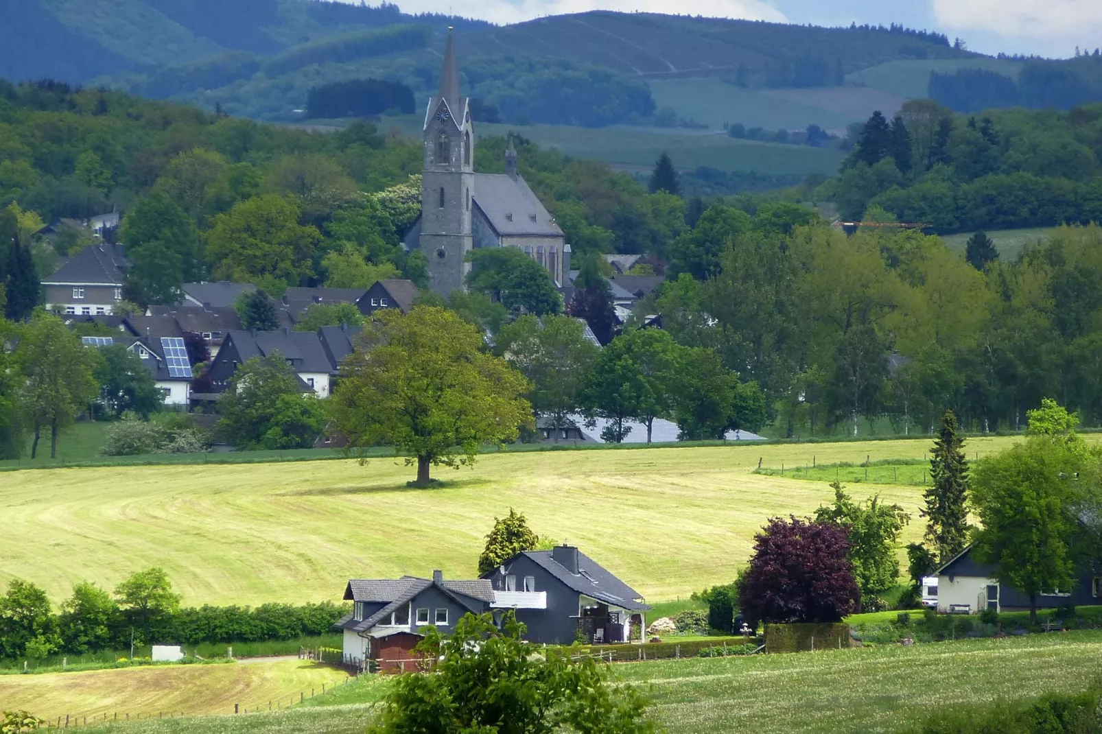 Oberkirchen-Gebieden zomer 5km