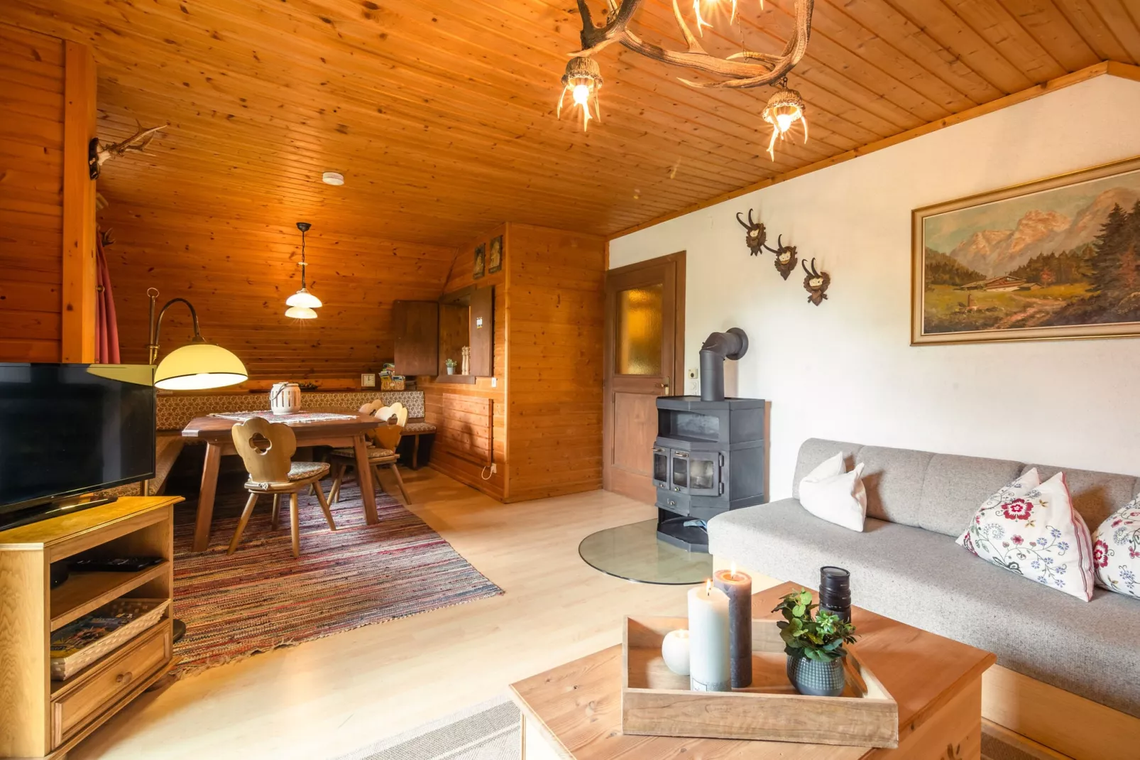 Chalet Gnesau-Woonkamer