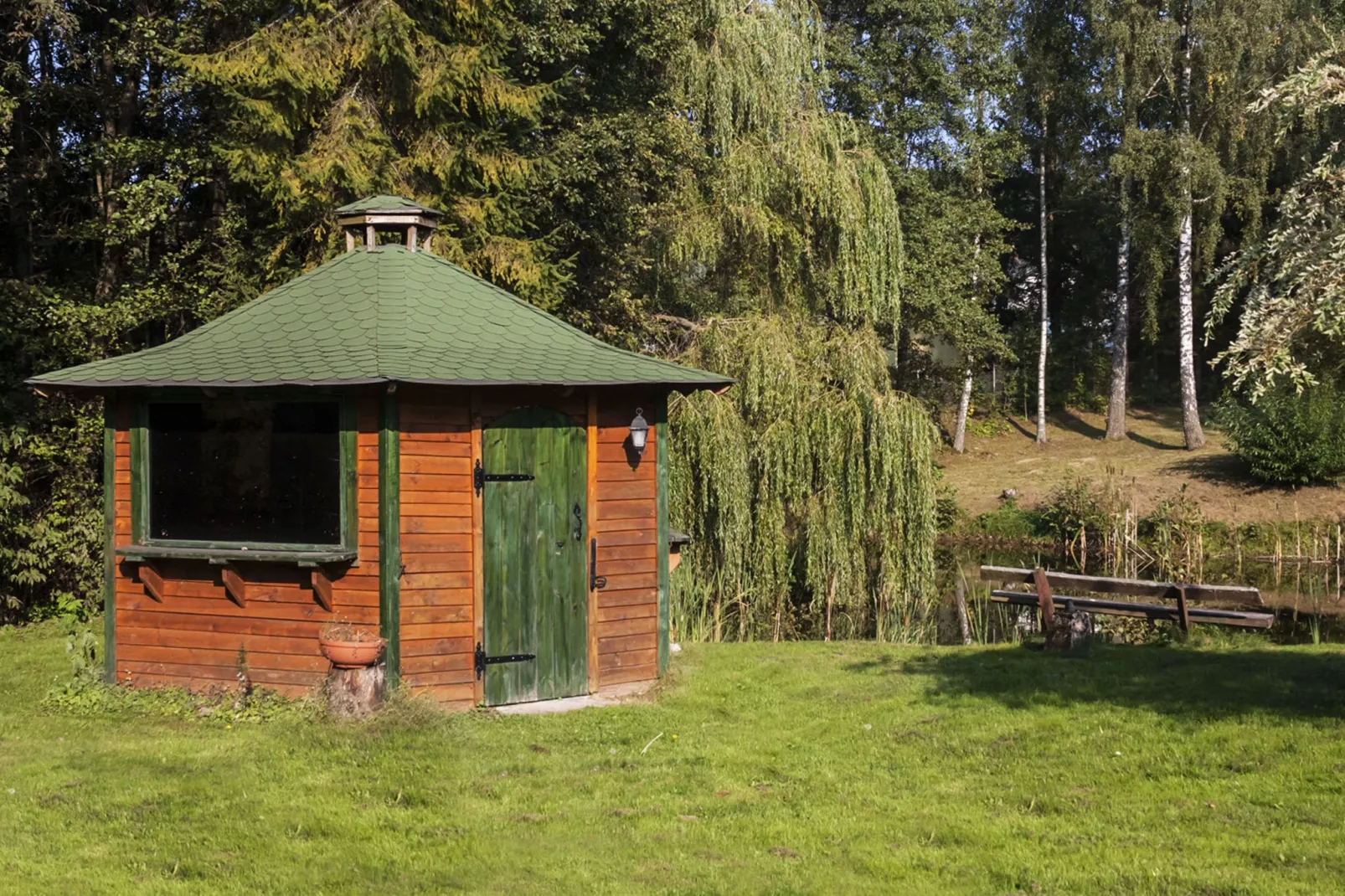 House in Kaszubski Park-Tuinen zomer