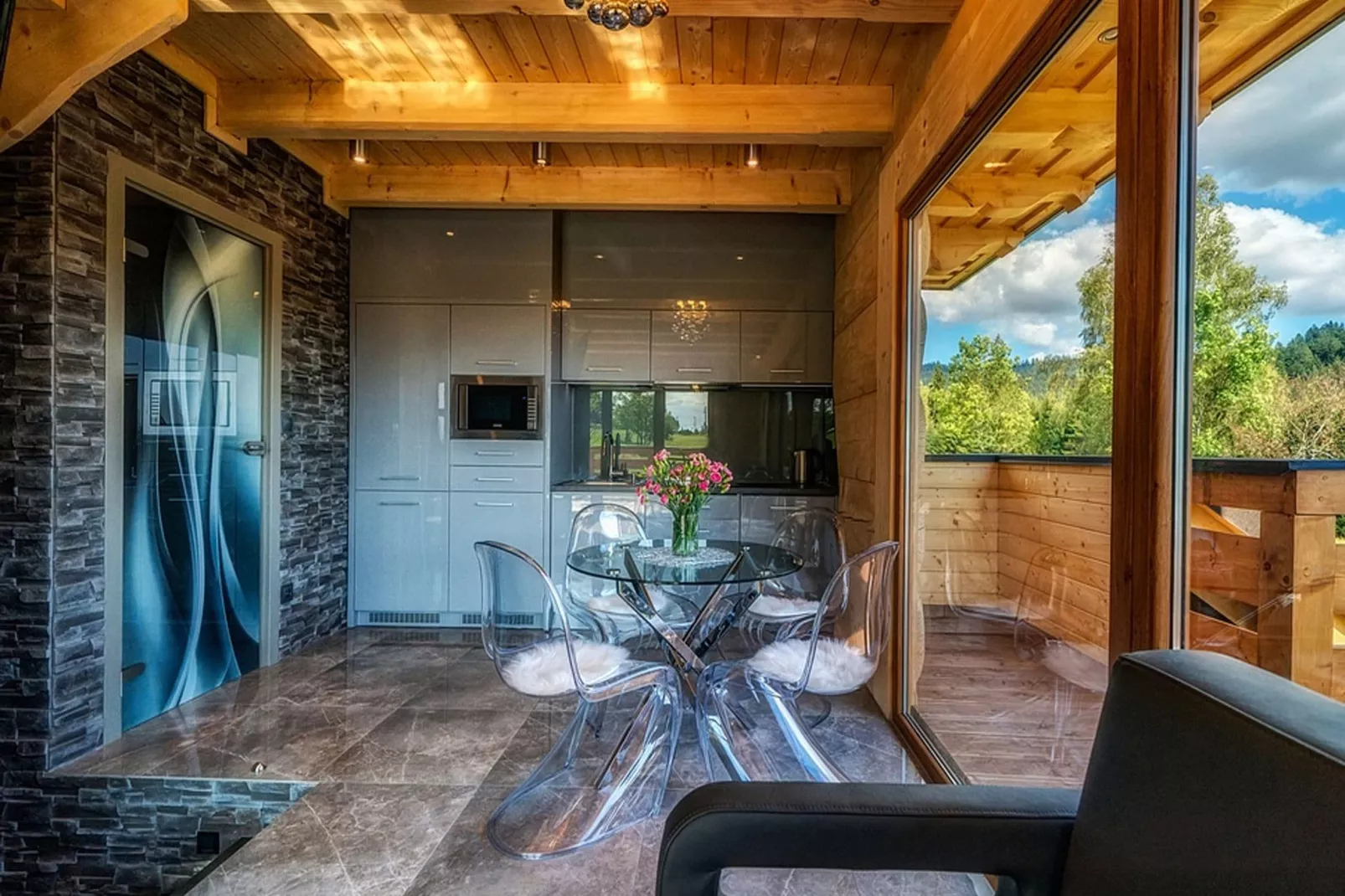A luxury villa in the Tatra Mountains-Keuken