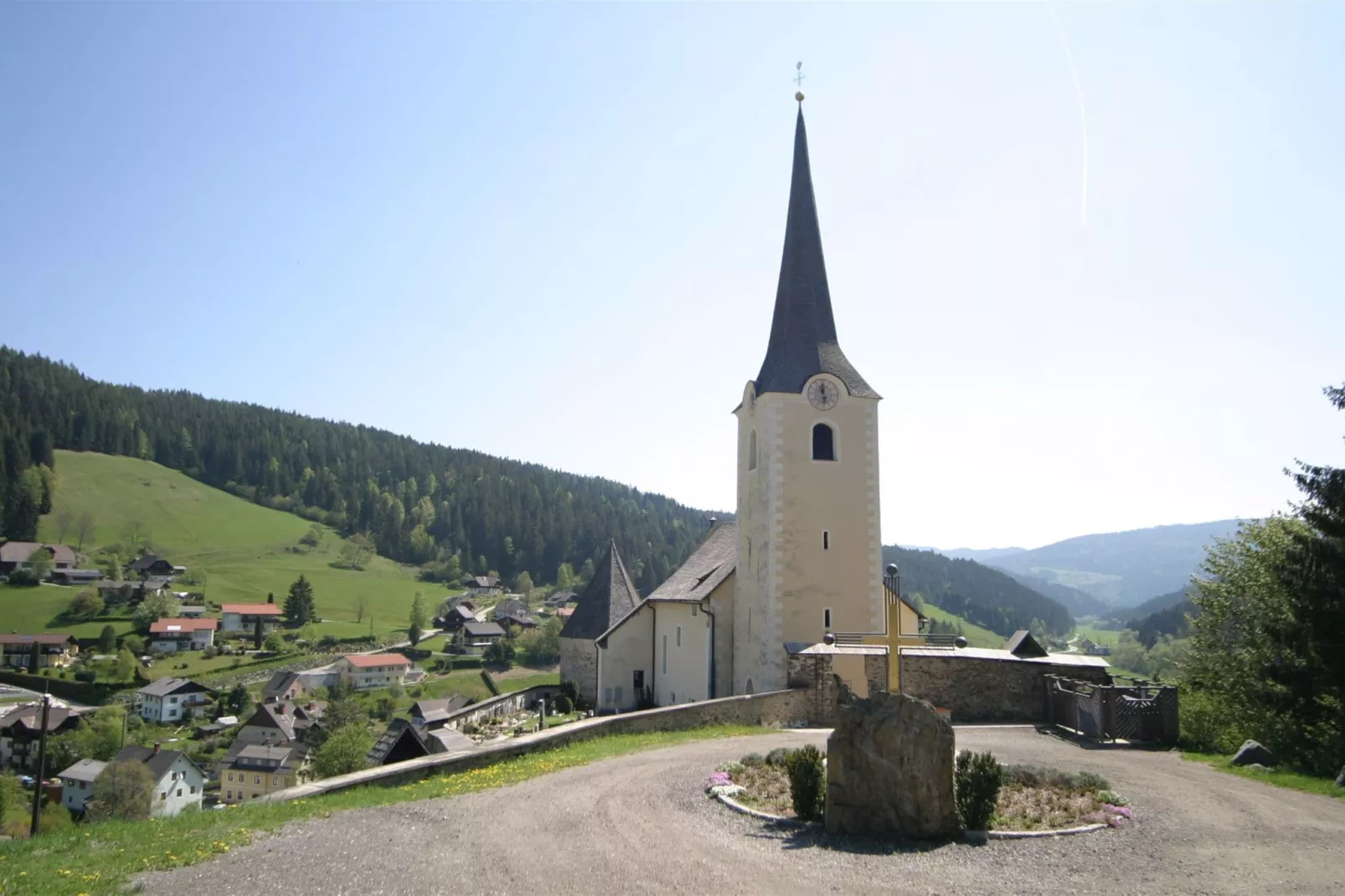 Haus Hochrindl-Gebieden zomer 1km