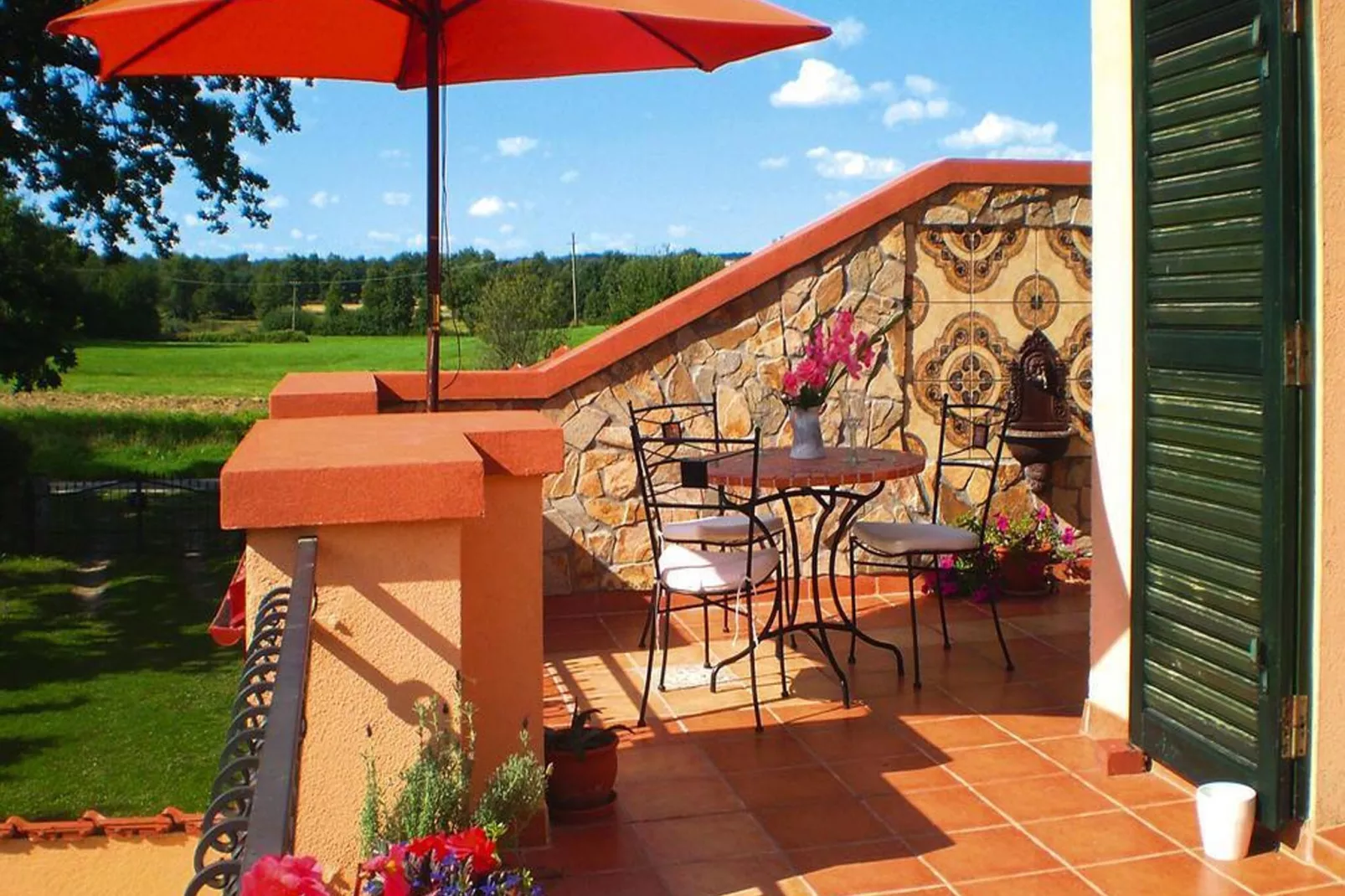 House in the kashubian village-Terrasbalkon