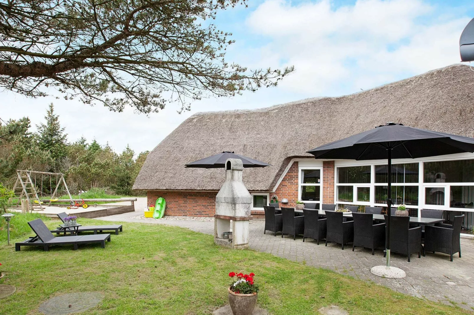 Romantische boerderij in Jutland op een rustig natuurperceel-Uitzicht