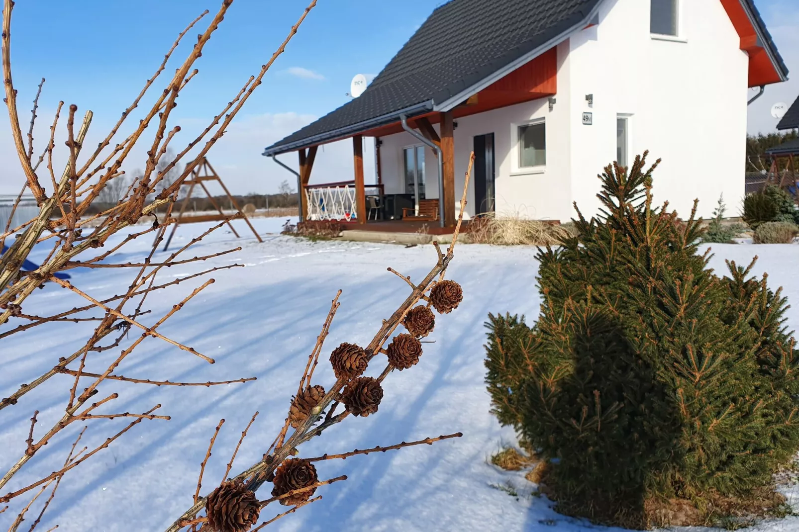 Holiday house Larch Nook-Uitzicht winter