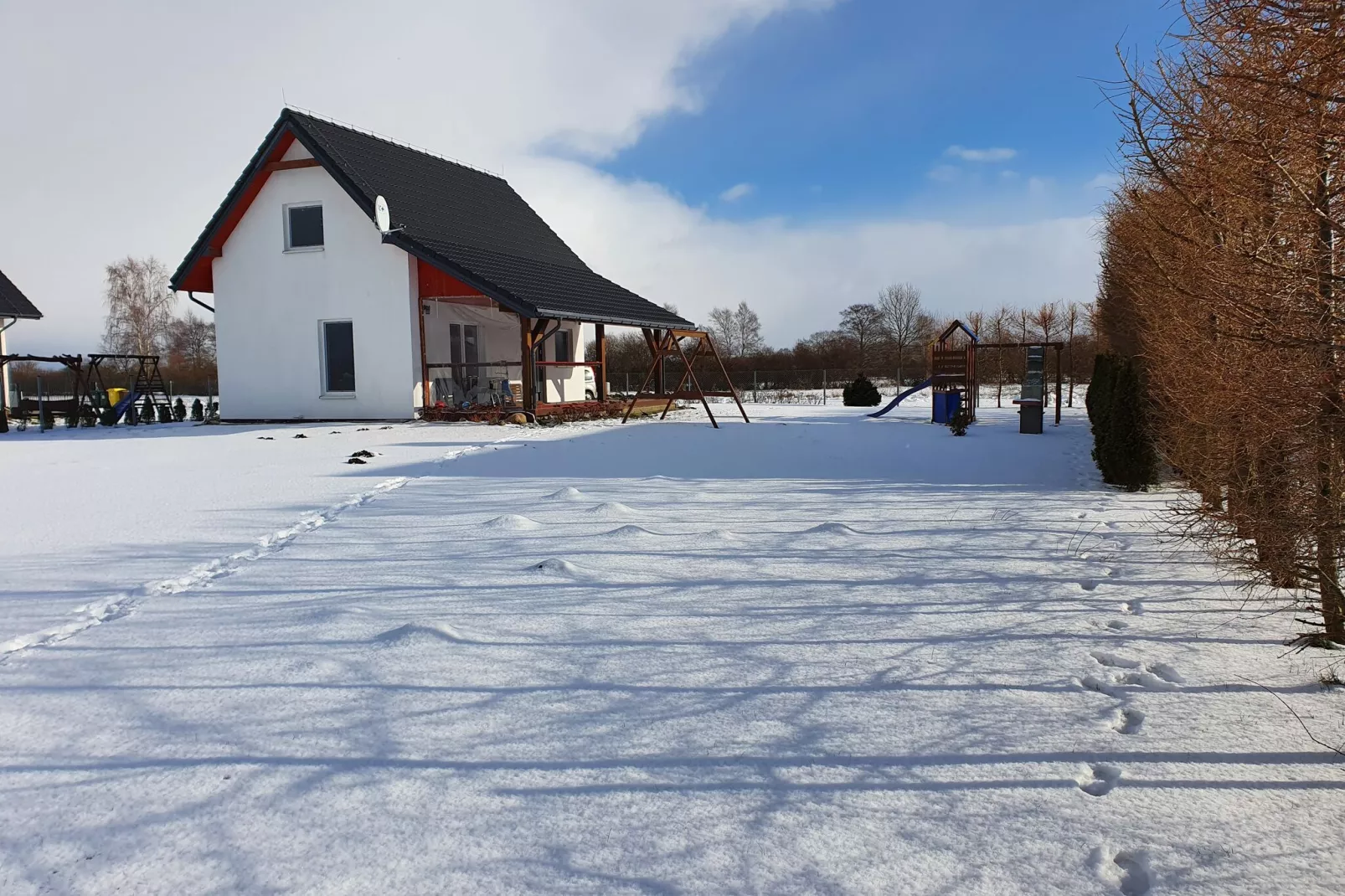 Holiday house Larch Nook-Uitzicht winter