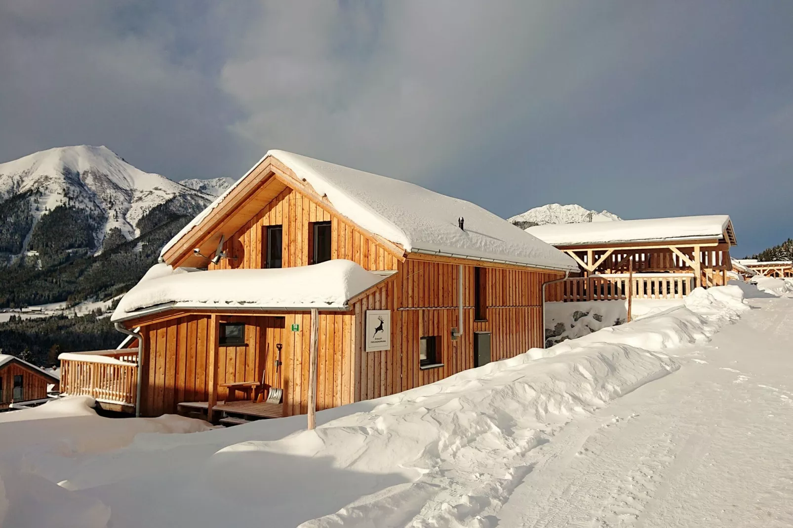 Chalet Freudensprung-Uitzicht winter