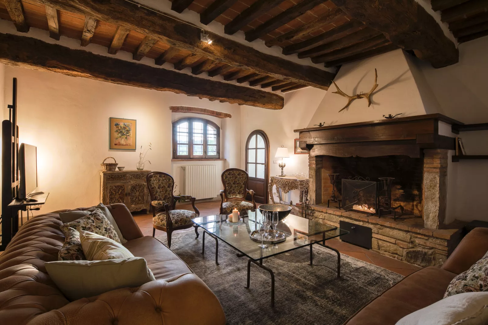 Villa Ancano-Woonkamer