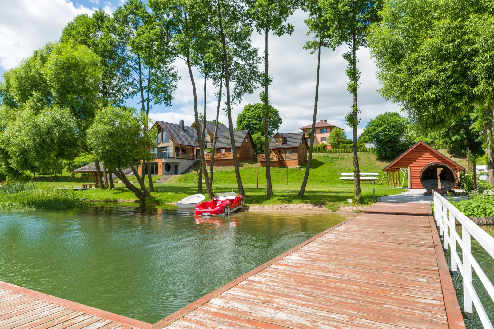 A luxury villa on the shore of the lake