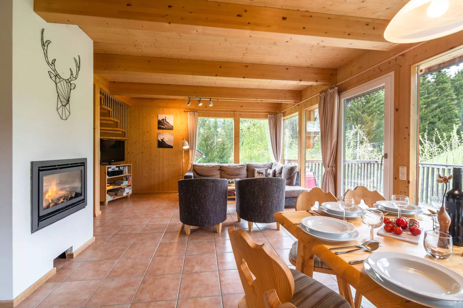 Chalet Murlaub-Woonkamer