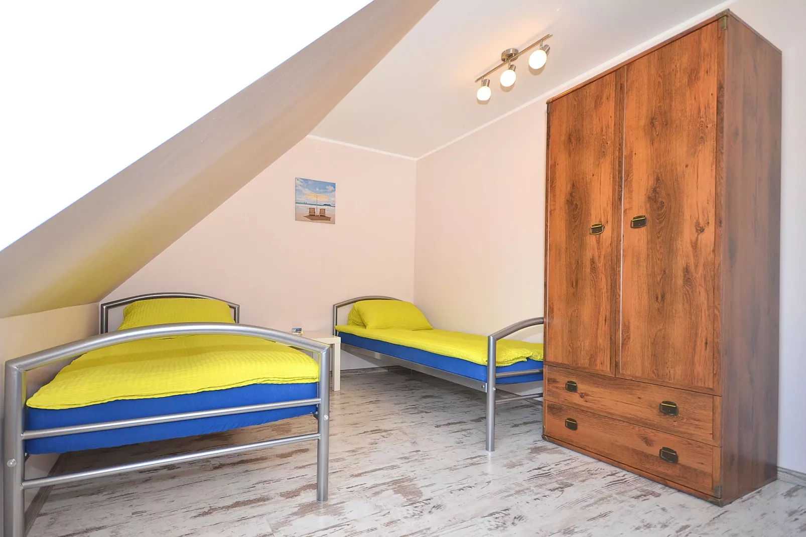 Pommeren huis, dicht bij het strand-Slaapkamer