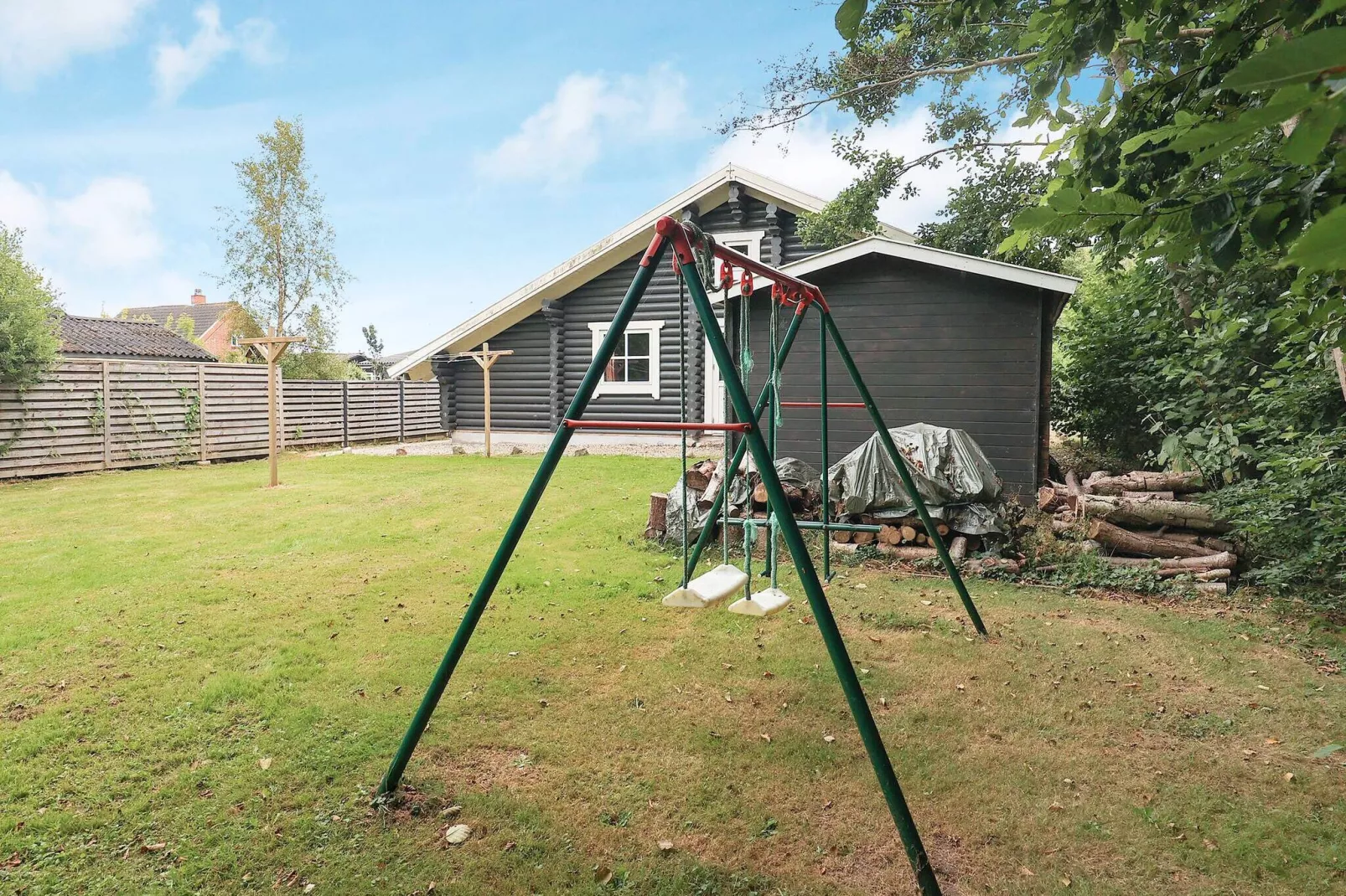 Modern vakantiehuis in Frørup met bubbelbad-Uitzicht